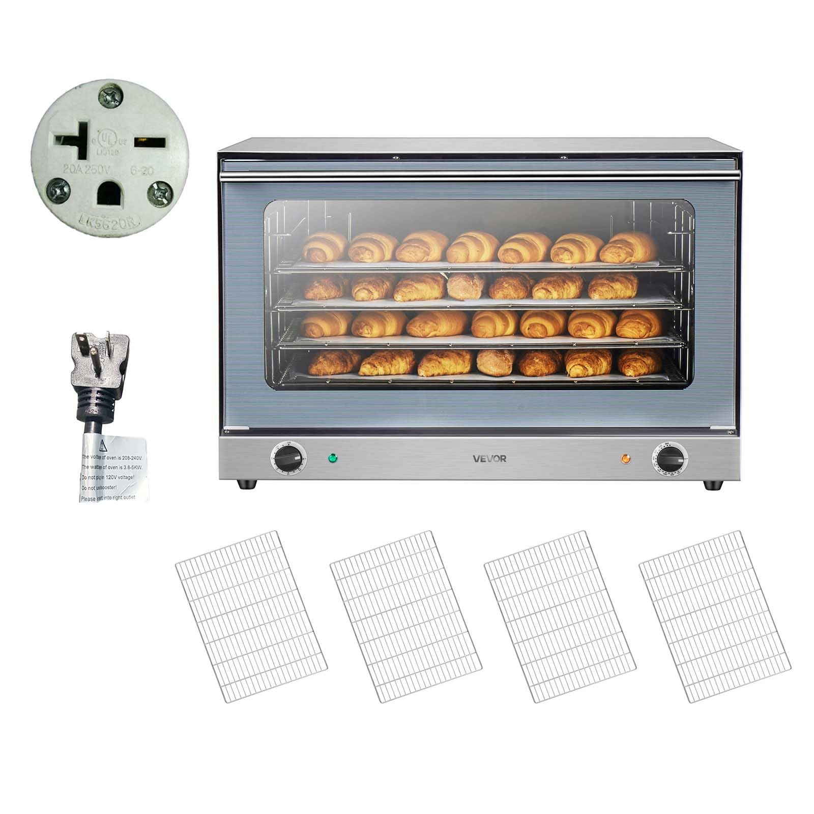 VEVOR 4-Tier Commercial Convection Oven