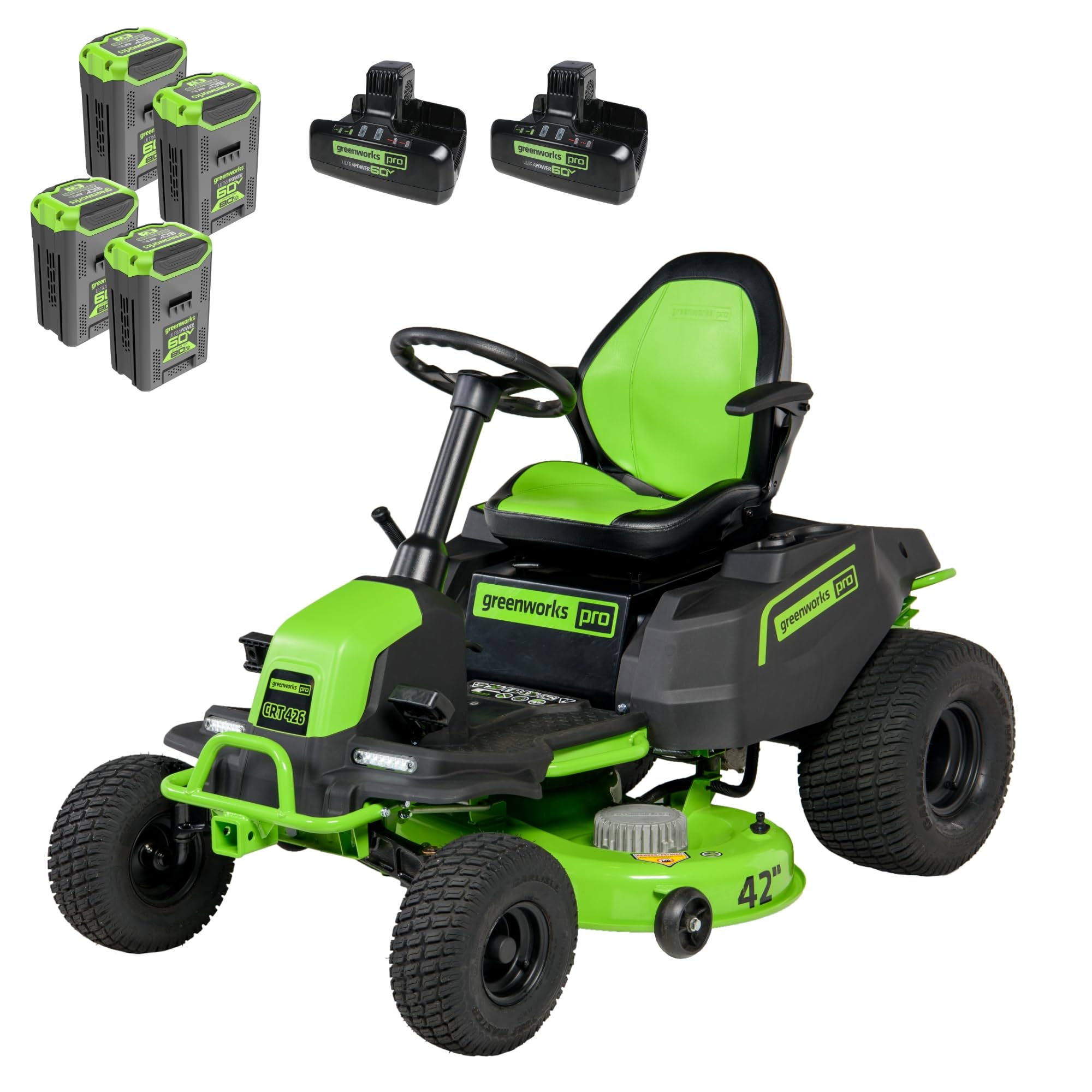 Greenworks 60V 42” Cordless Electric CrossoverT Riding Mower