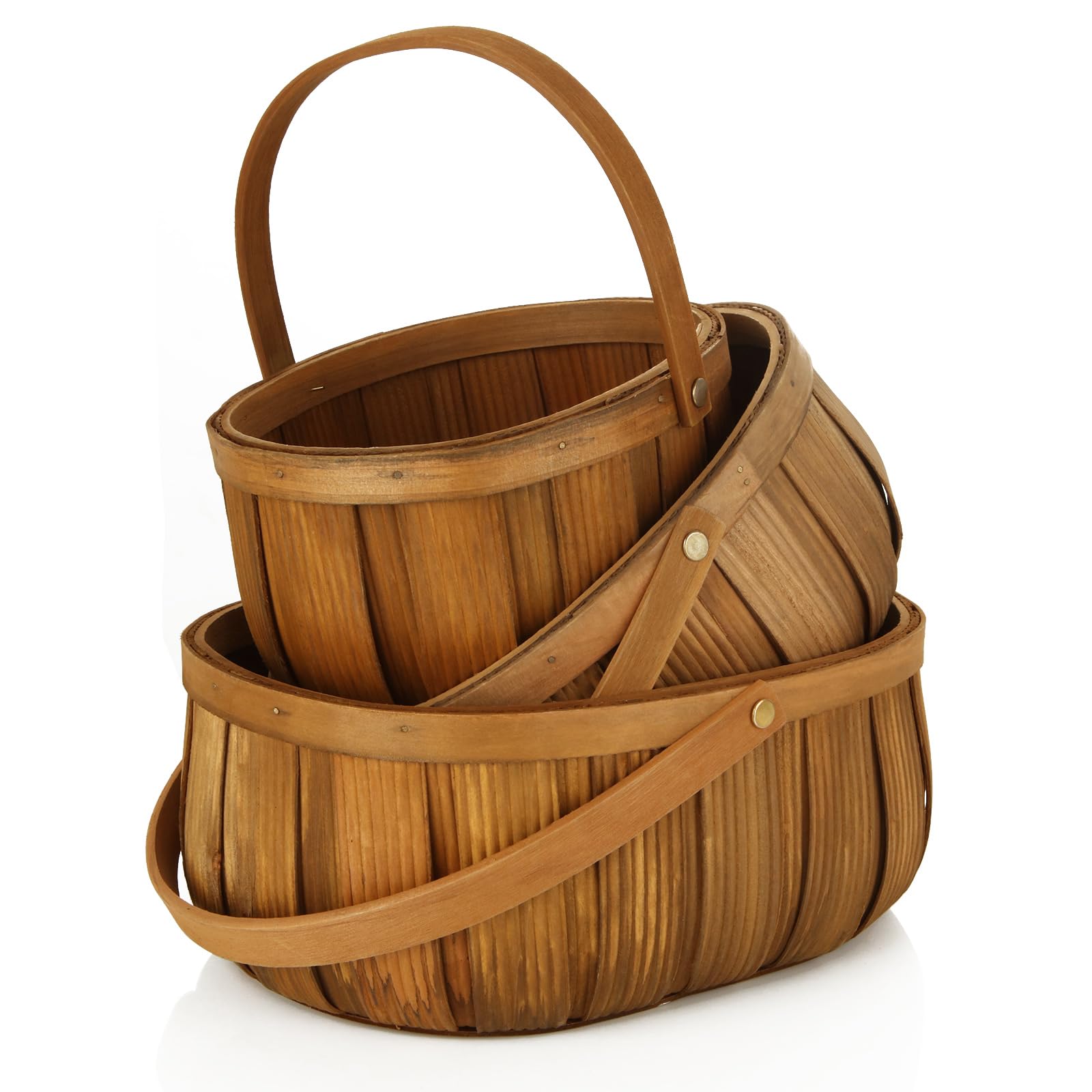 LOEQIAN 3-Pack Wicker Bread Baskets