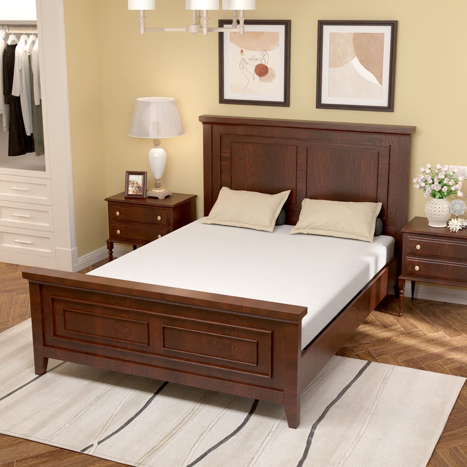 PayLessHere Green Tea Gel Memory Foam Mattress (Queen, 6")