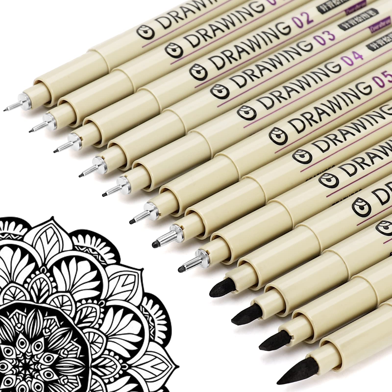 Muchcute Micro Fineliner Set (12)