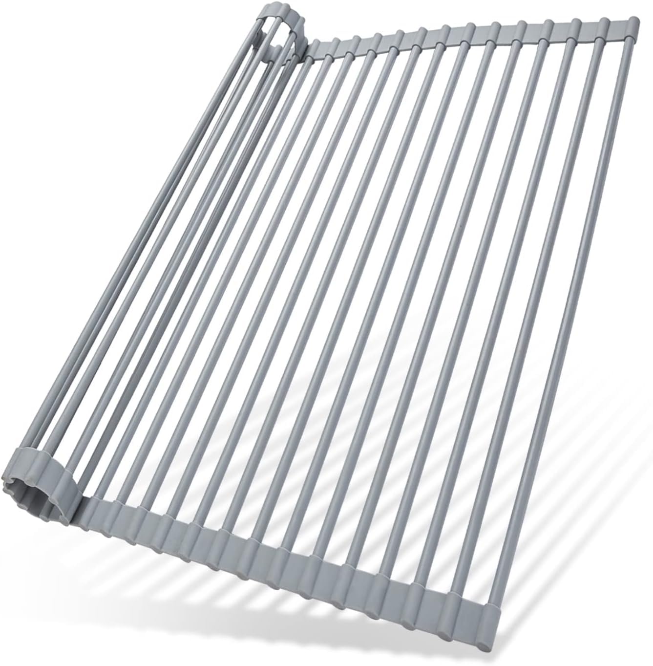 Ohuhu Over Sink Dish Drying Rack, Silicone Wrapped (17.6" x 15.4")