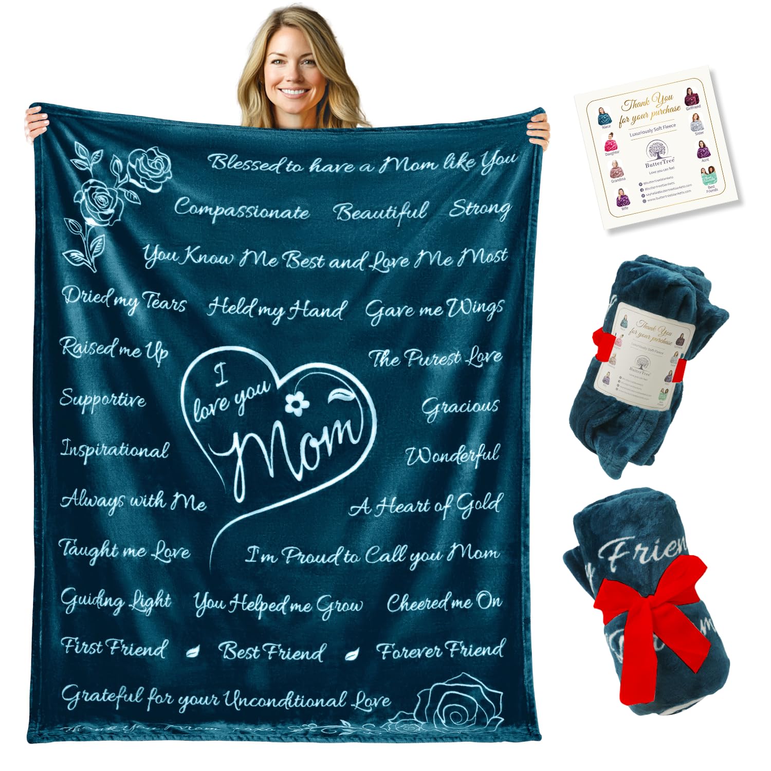 Sentimental Mom Fleece Throw