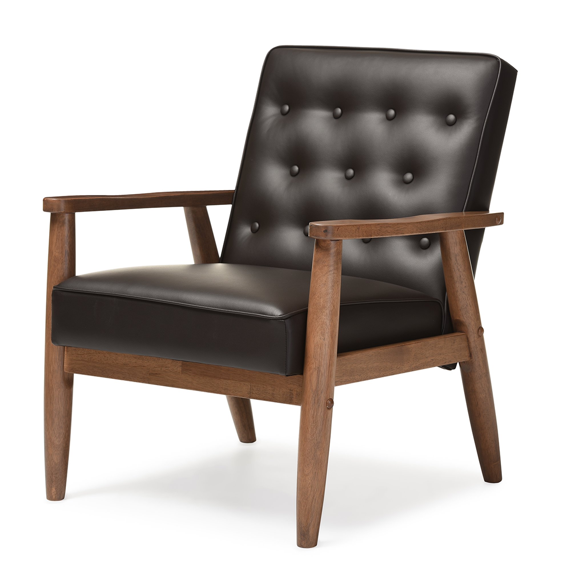 Baxton Studio Sorrento Faux Leather Chair