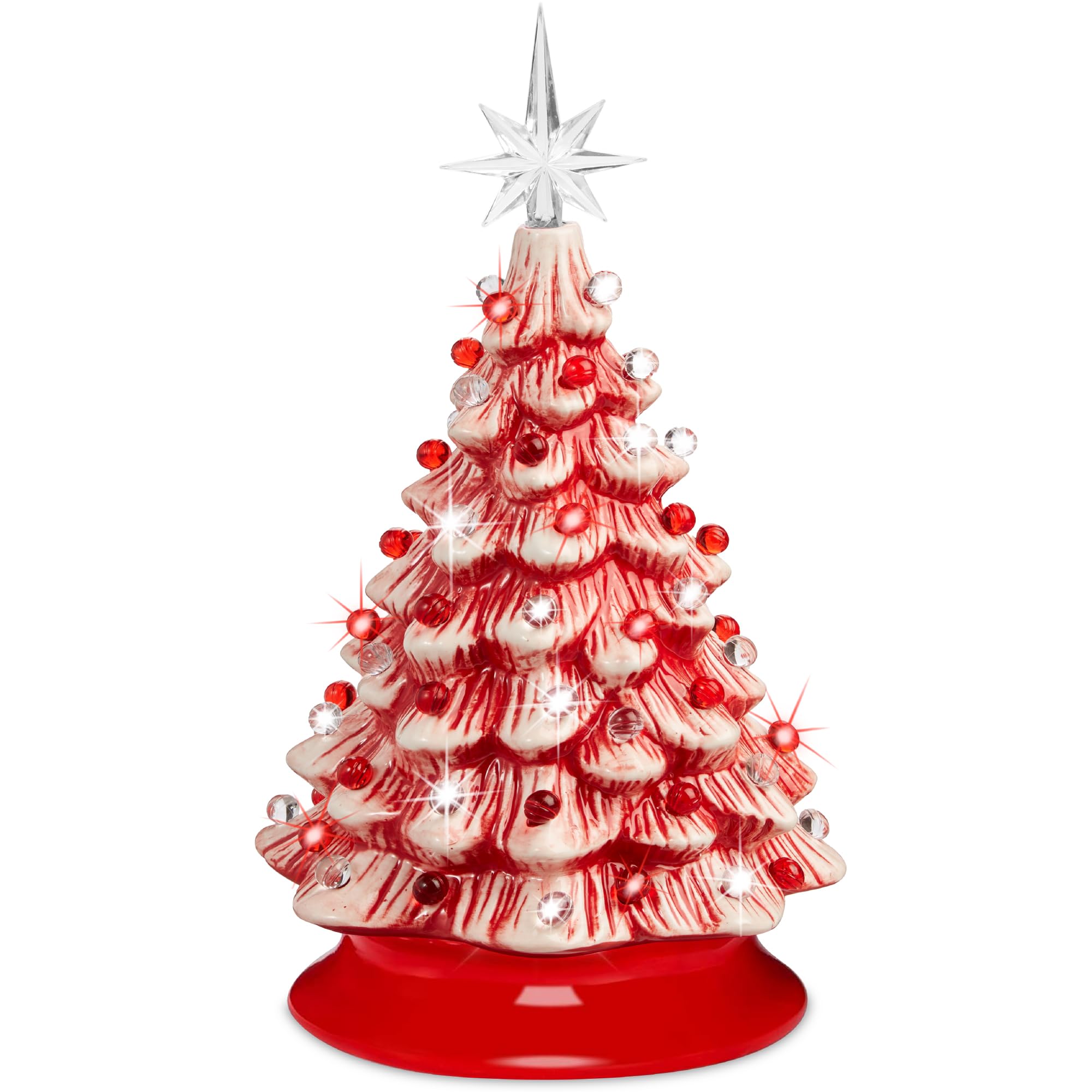 Best Choice Products Ceramic Christmas Tree