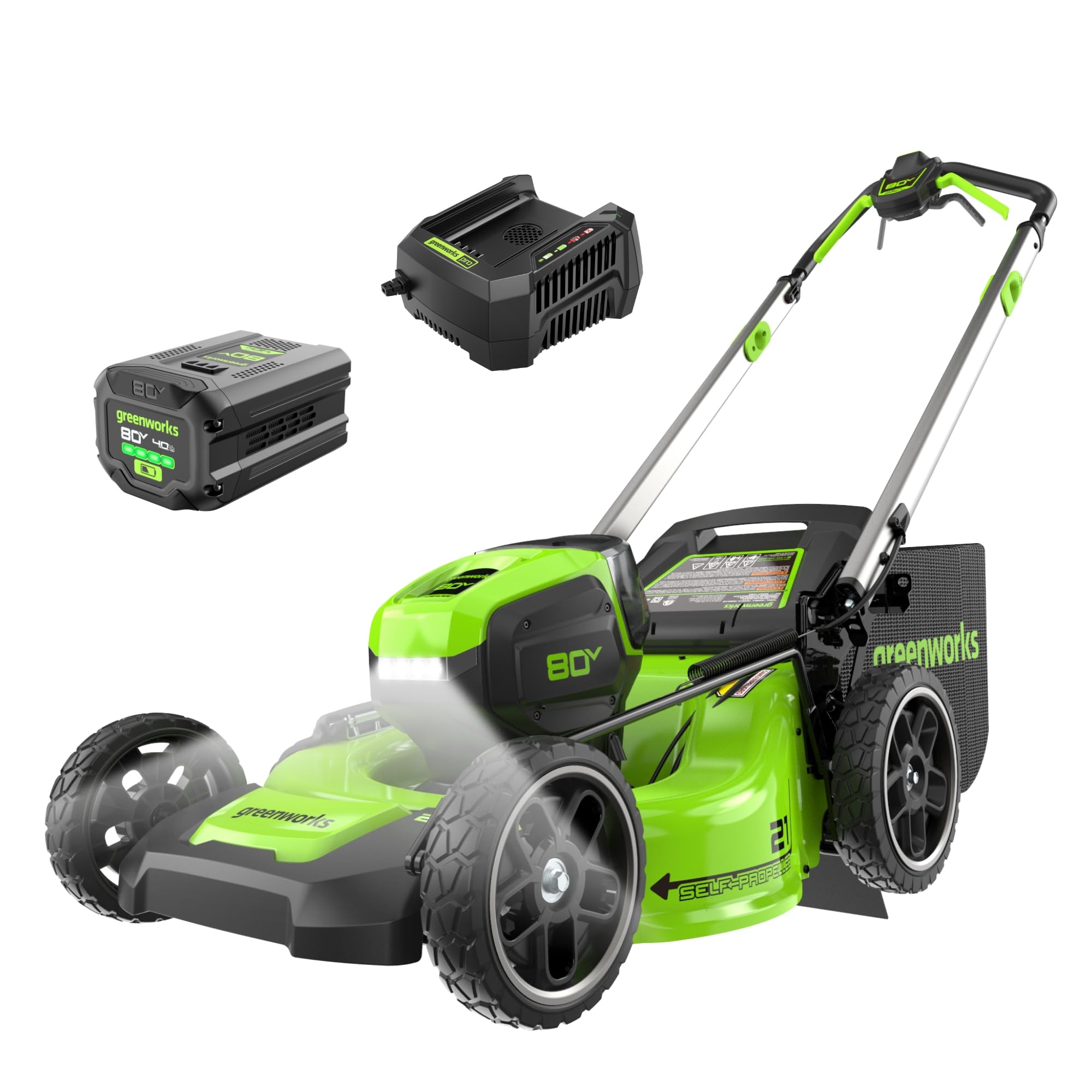 Greenworks 80V 21" Self-Propelled Cordless Lawn Mower