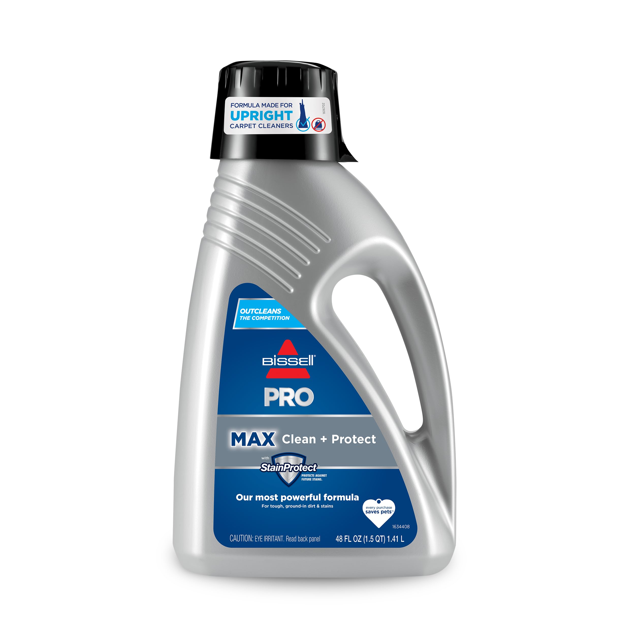Bissell 78H63 Deep Clean Pro 4X Deep Cleaning Concentrated Carpet Shampoo, 48 ounces - Silver Pro Max