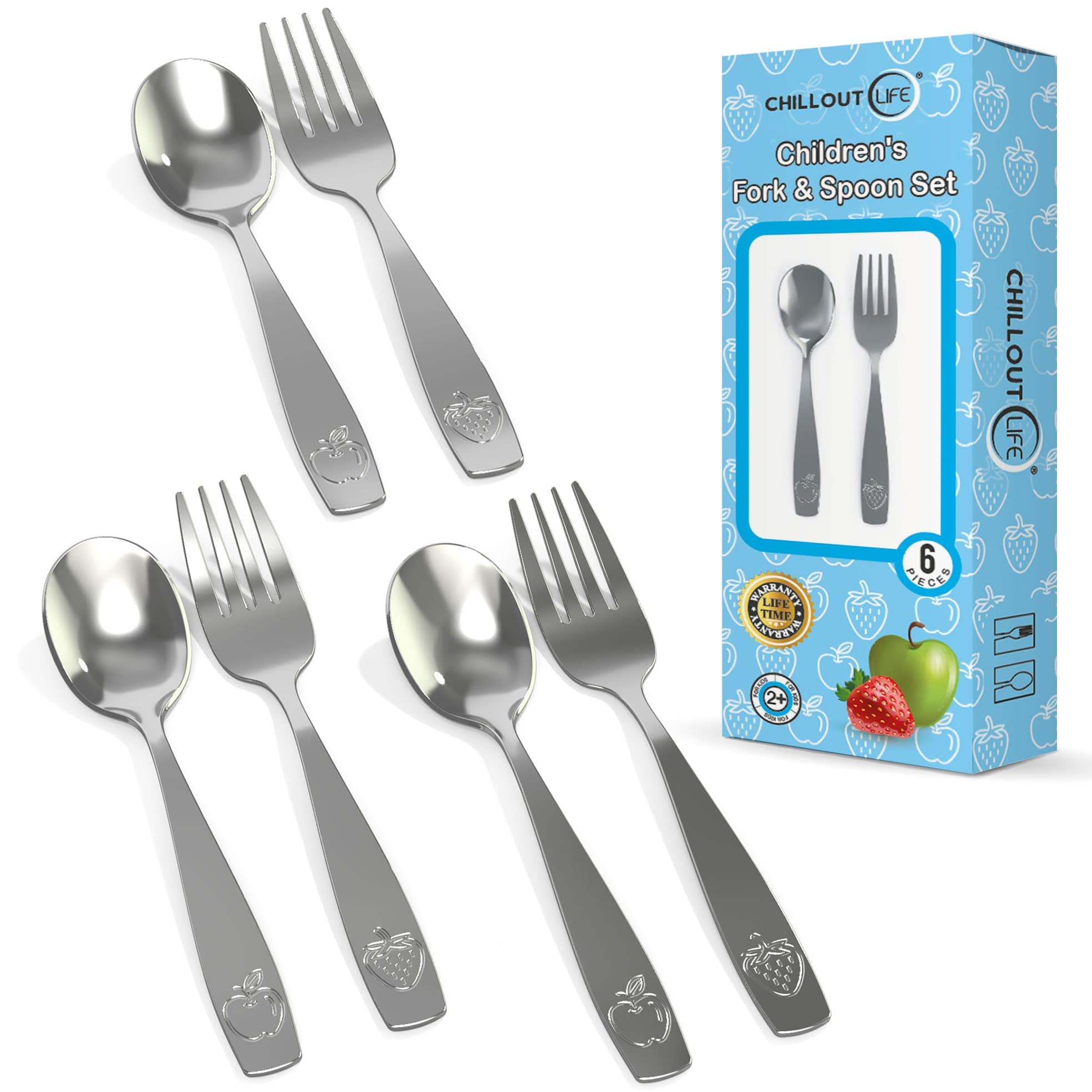 CHILLOUT LIFE Kids Stainless Steel Silverware
