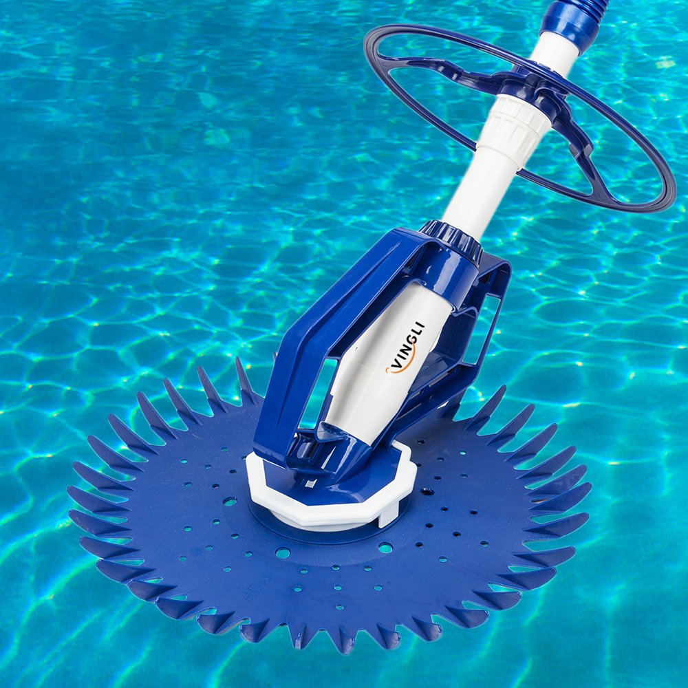 VINGLI Pool Vacuum Cleaner Automatic Sweeper with 33FT Hoses