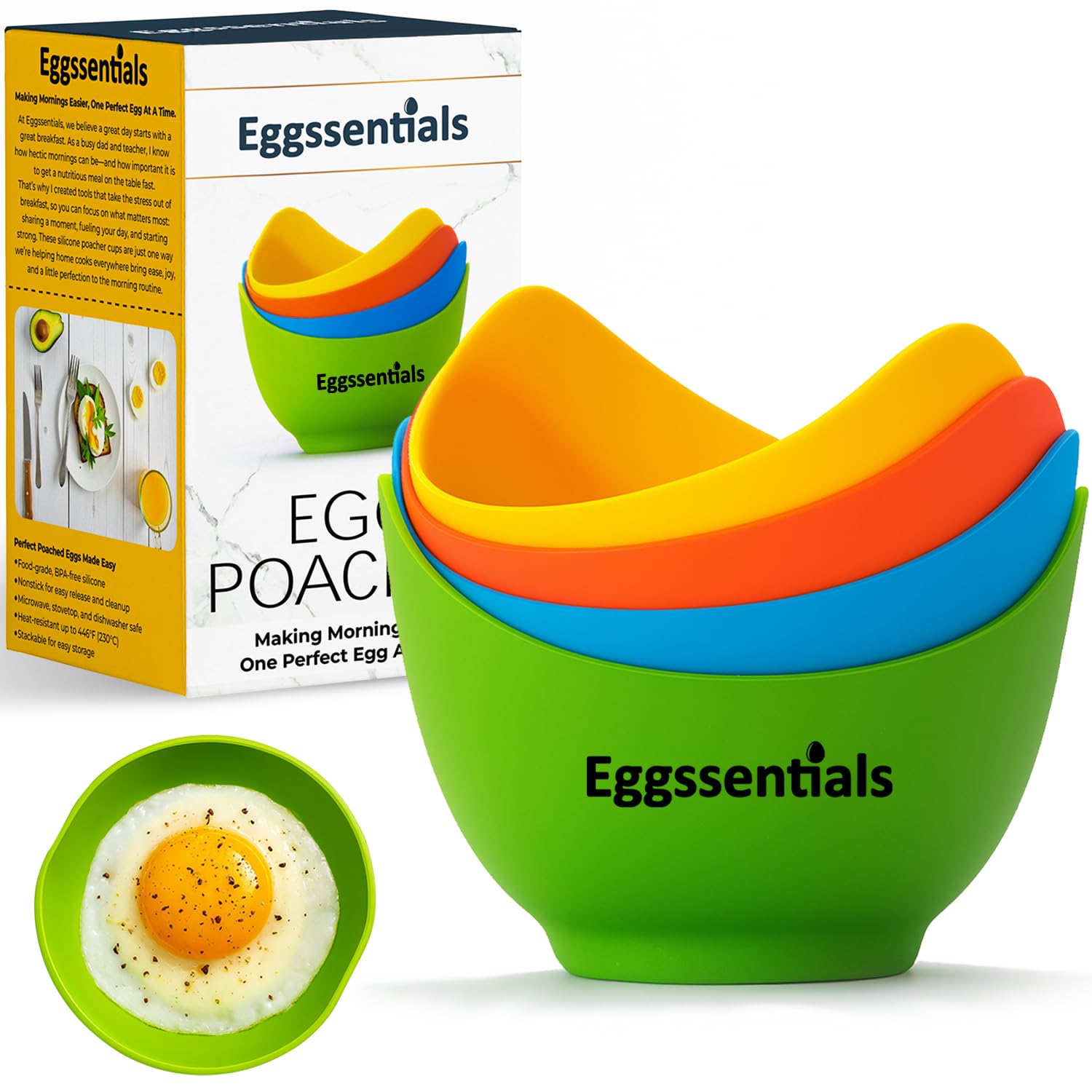 Eggssentials Silicone Poacher Cups