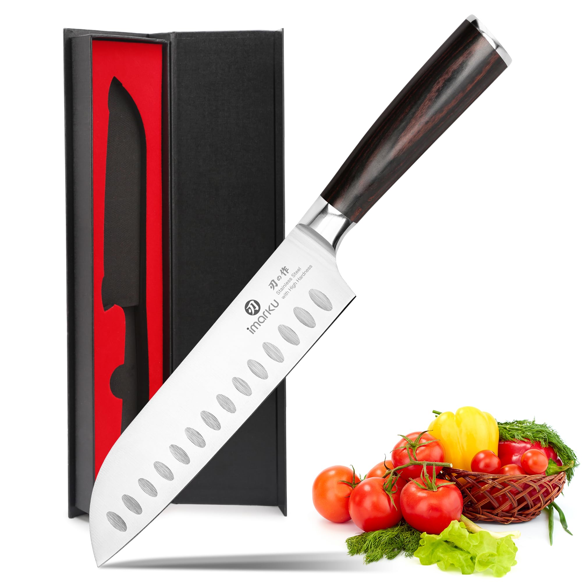 imarku 7-inch Santoku Knife