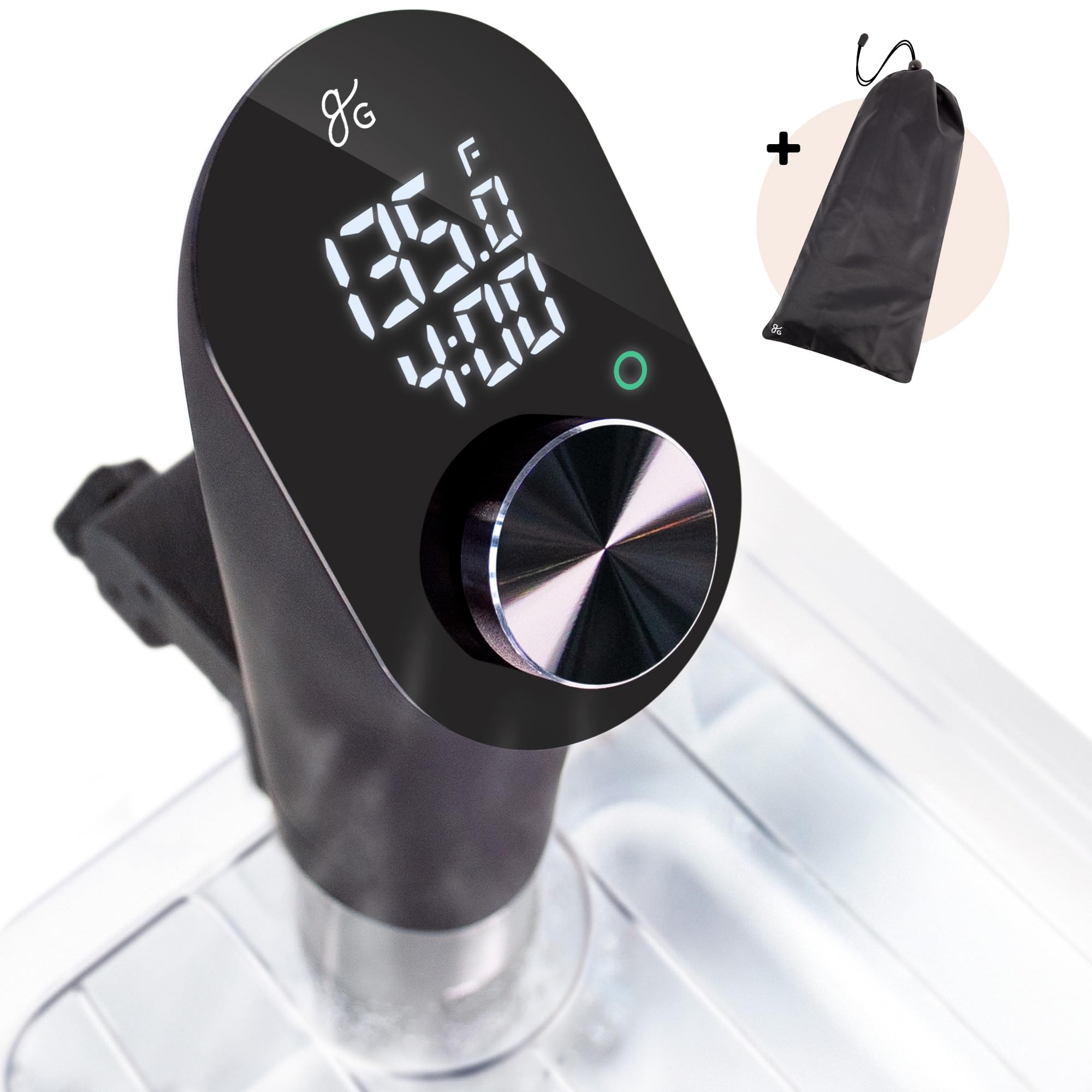 Greater Goods Kitchen Sous Vide Machine - Precision Cooker, 1100 Watts (Onyx Black)