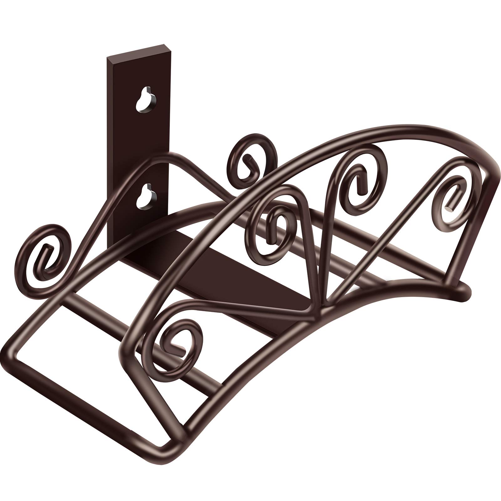 TomCare Garden Hose Holder — Decorative Metal Wall Mount (Bronze)