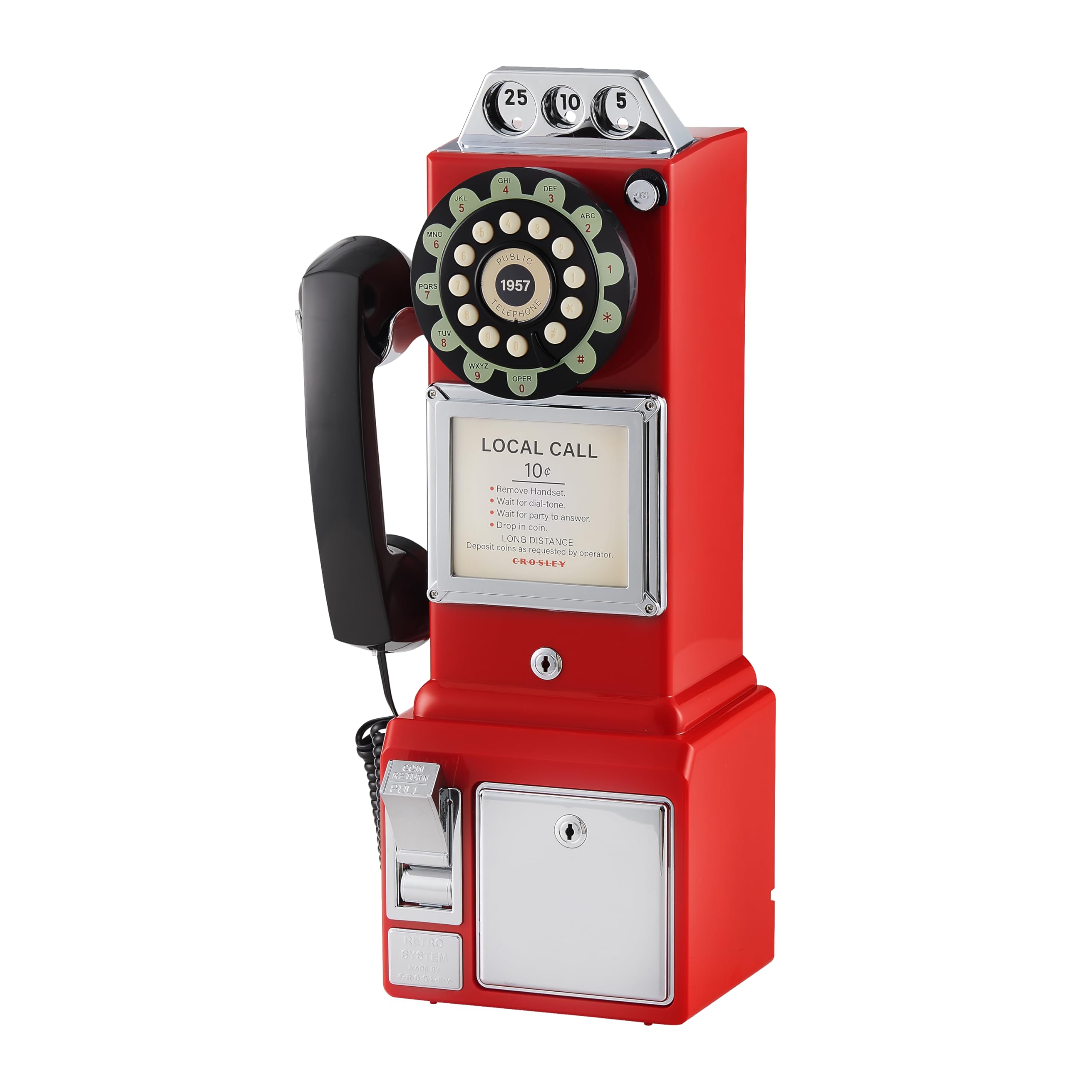 Crosley 1950s Payphone Wall Phone