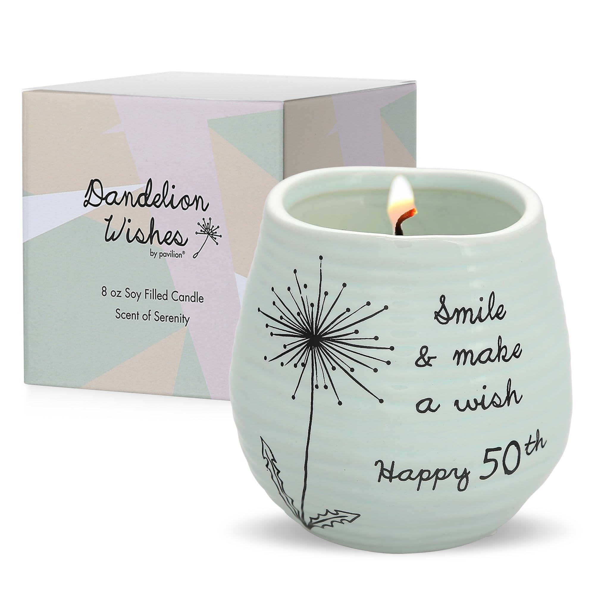 Pavilion 8 oz Green Ceramic Soy Candle