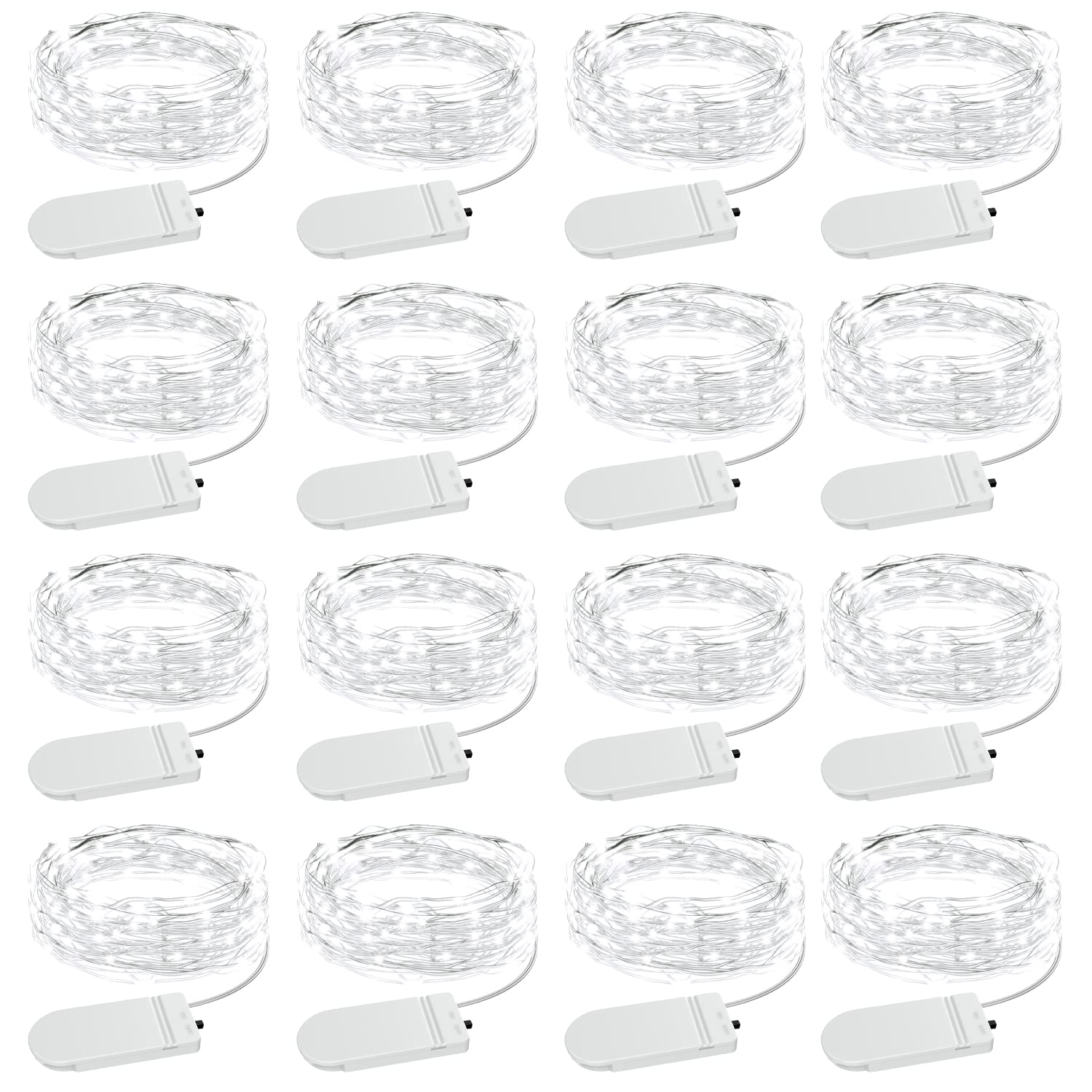 Olafus 7ft Cool White Waterproof Fairy Lights