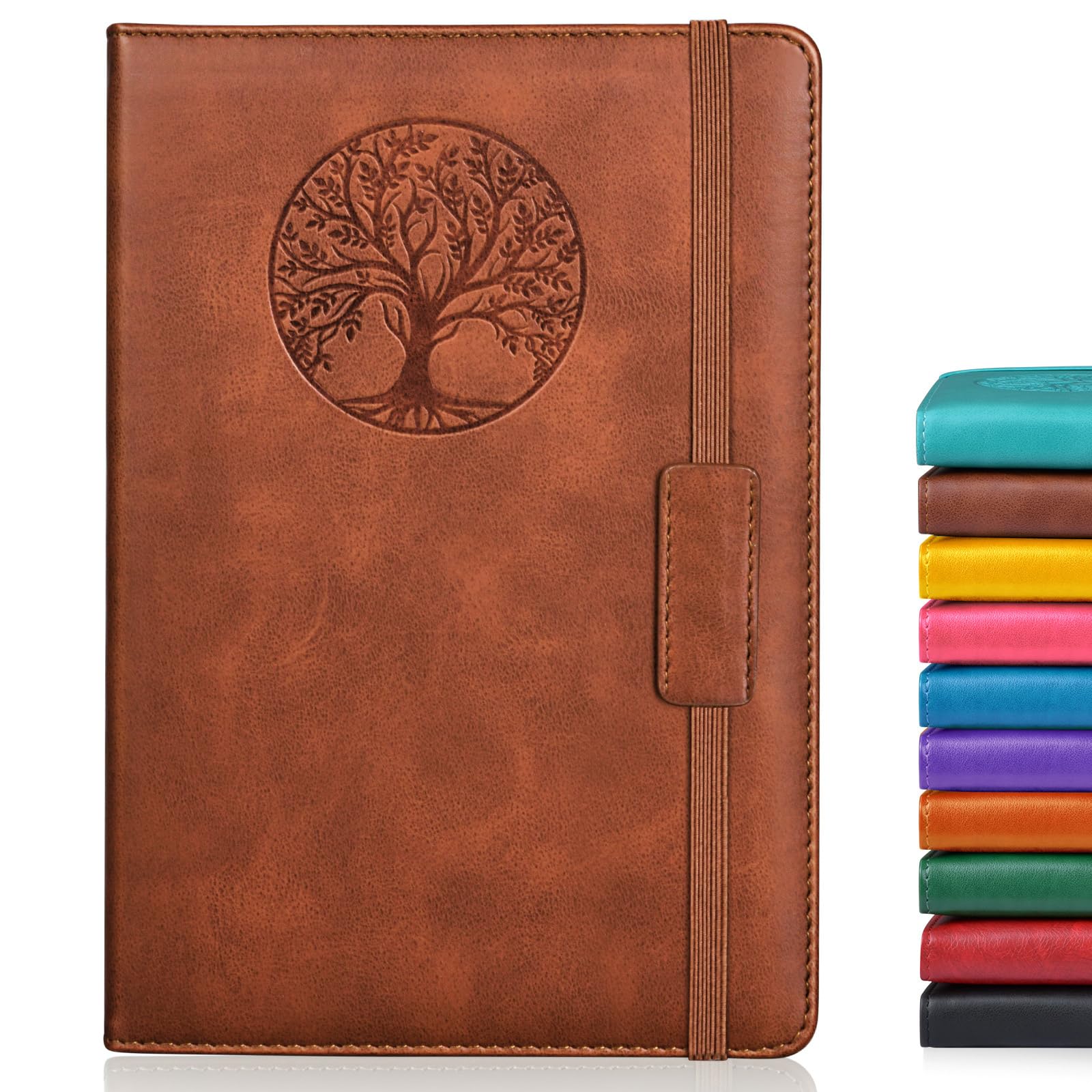 Biuwory Dotted Journal Notebook — A5, 140 Pages, Faux Leather Hardcover