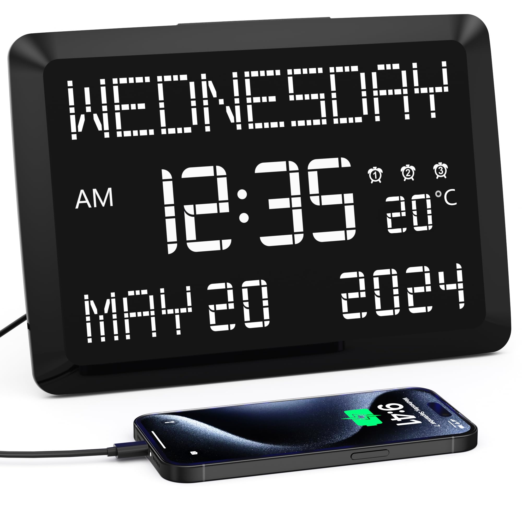 Mesqool 11.5" Extra Large Wall Clock