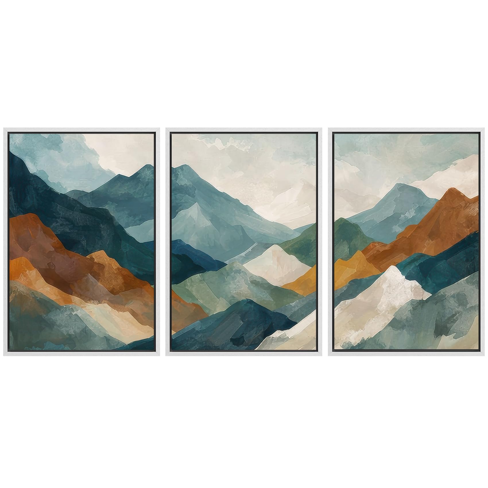 wall26 Abstract Mountain Landscape Triptych