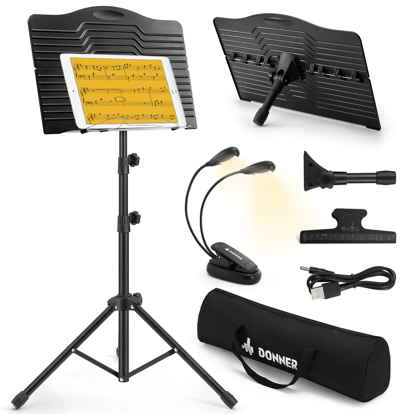 Donner DMS‑1 Music Stand with LED Light