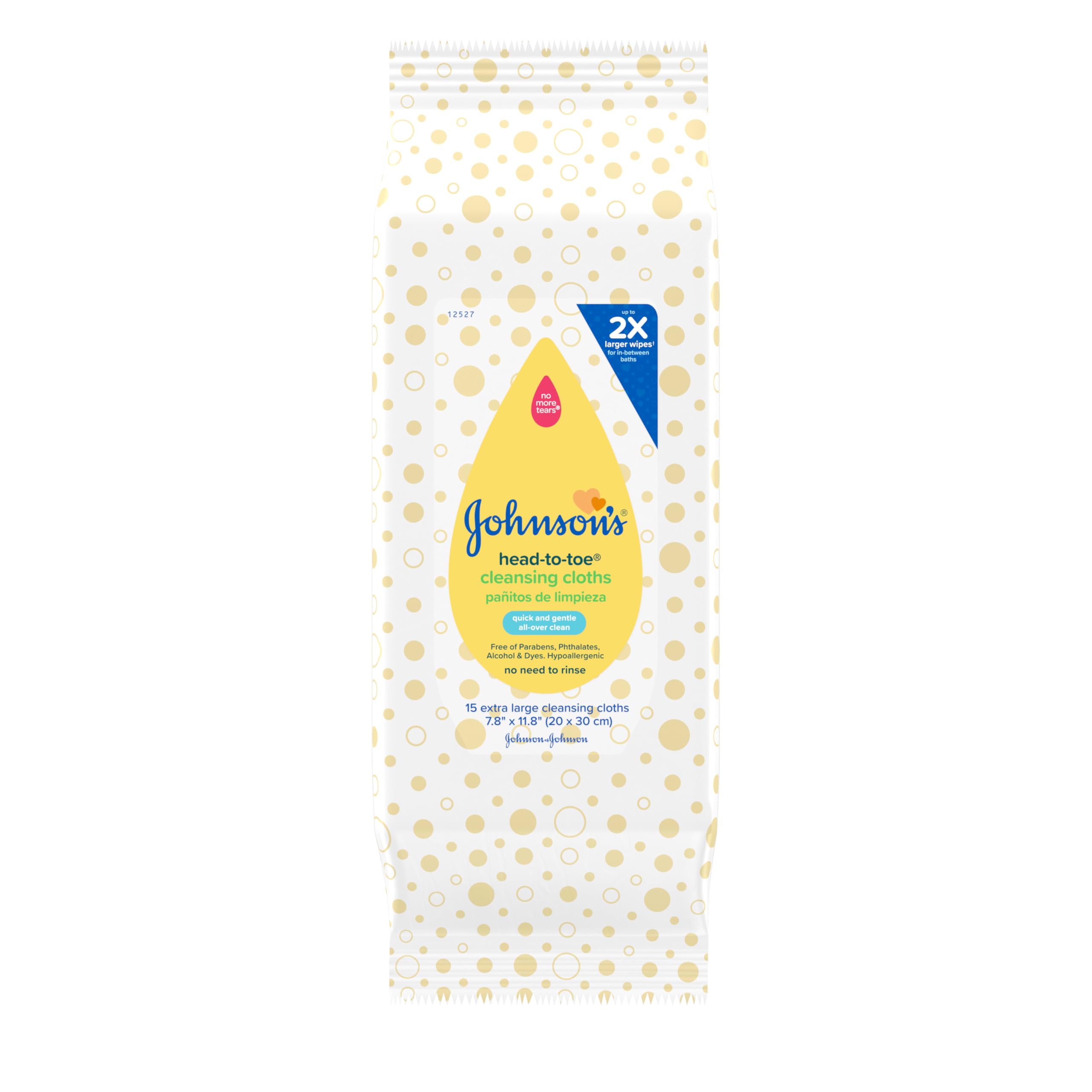 Johnson's Head-to-Toe Cleansing Cloths