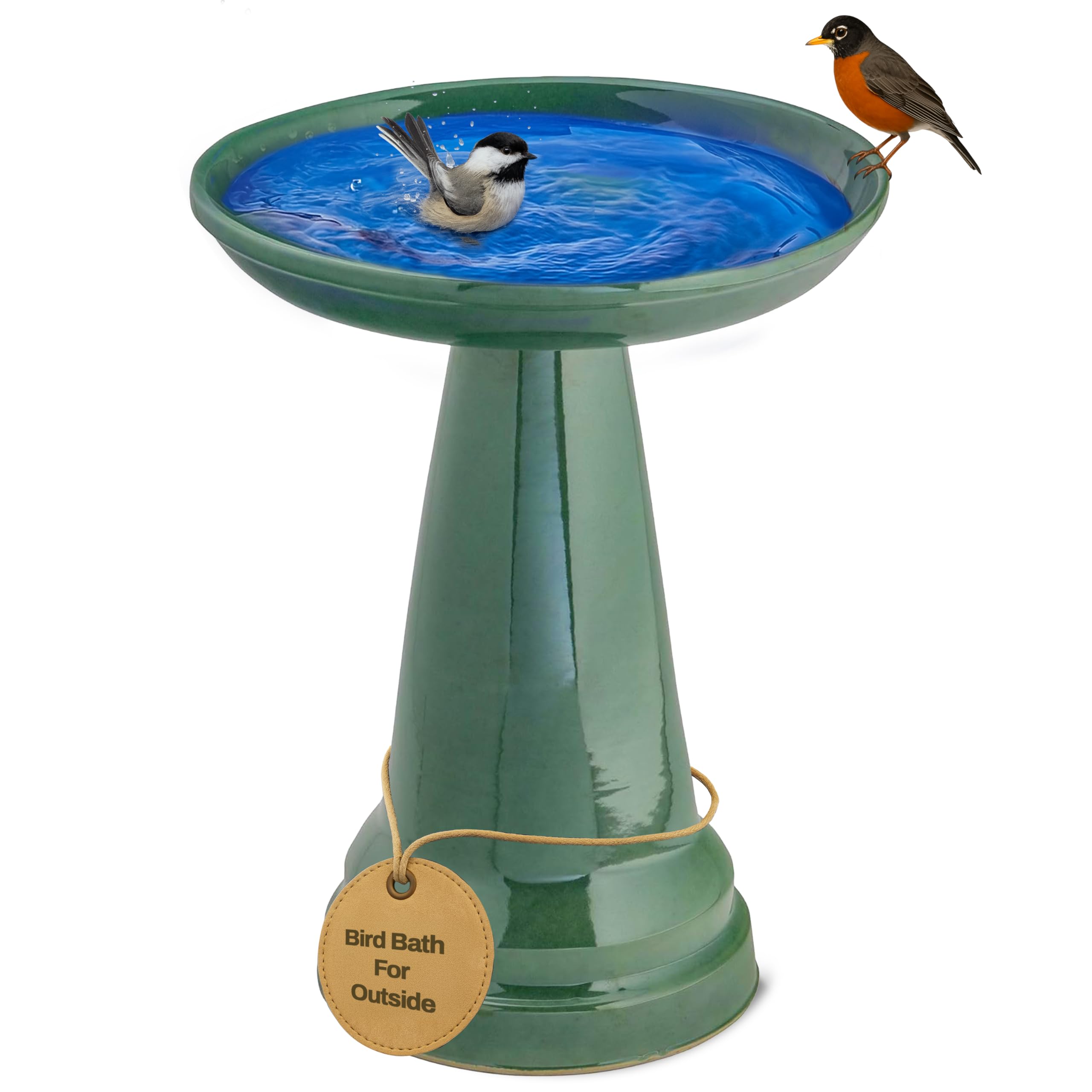 Birds Choice Ohio Stoneware Bird Bath