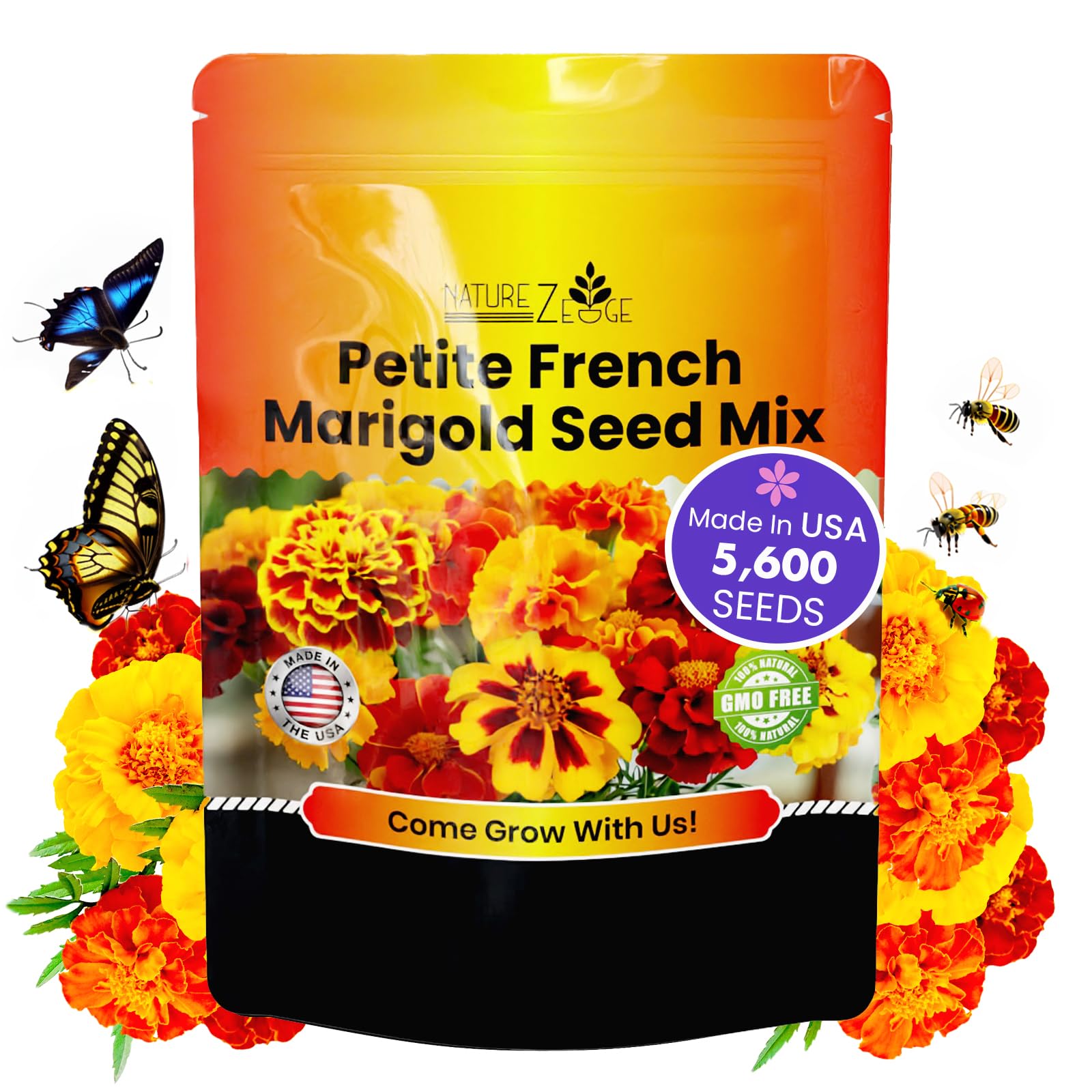 NatureZ Edge Petite French Marigold Seeds