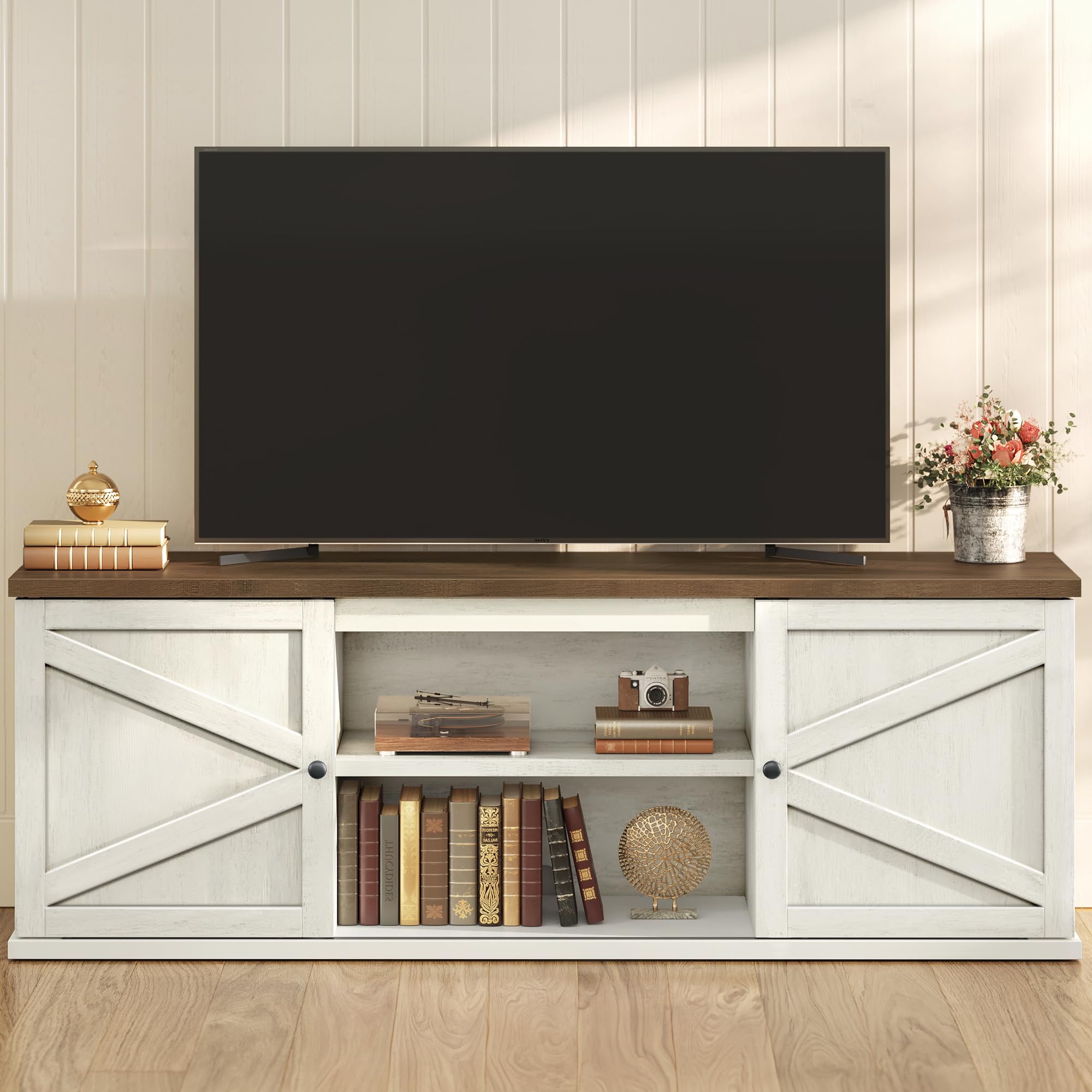 VASAGLE Farmhouse TV Stand (70")
