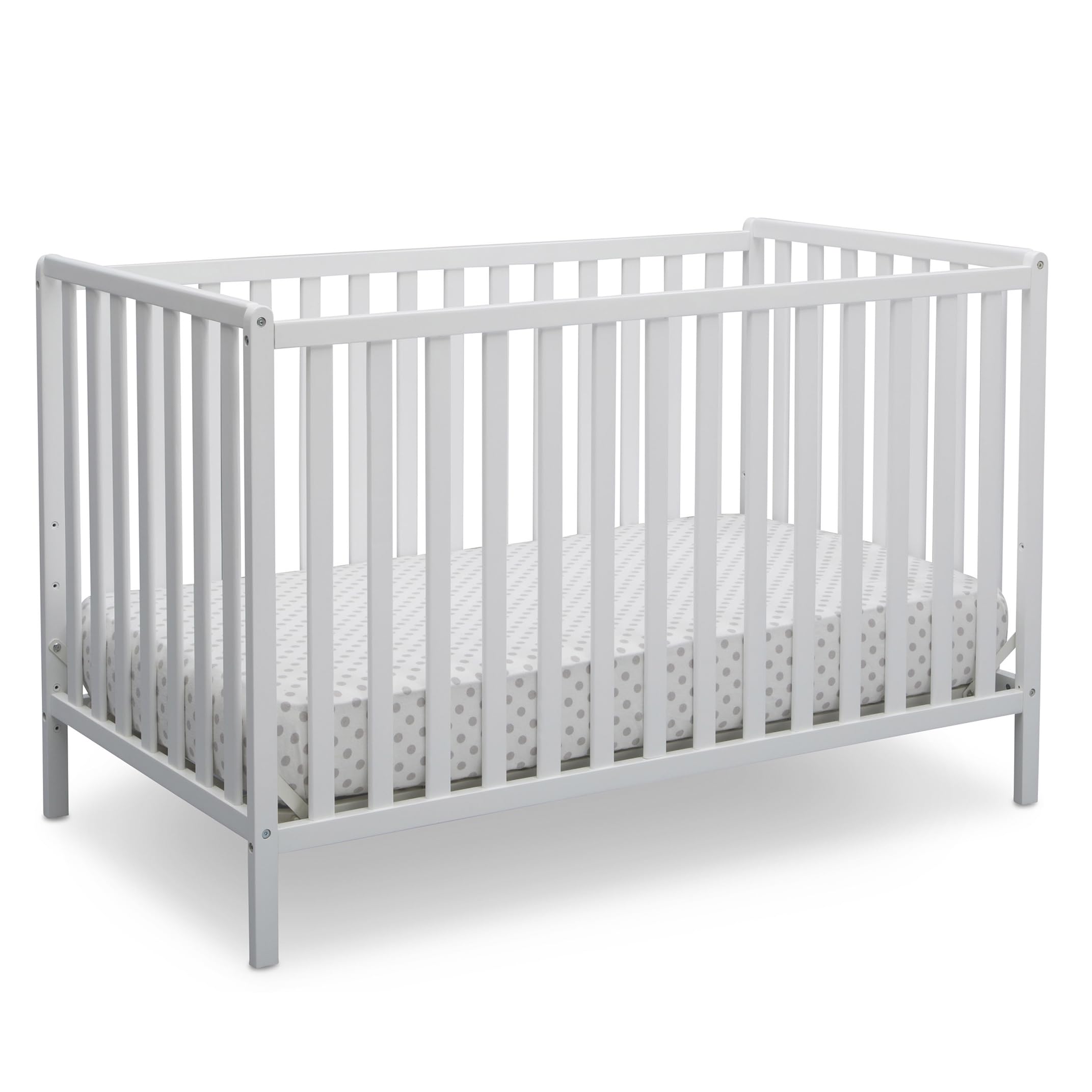 Delta Children Heartland 4-in-1 Convertible Crib (Bianca White)