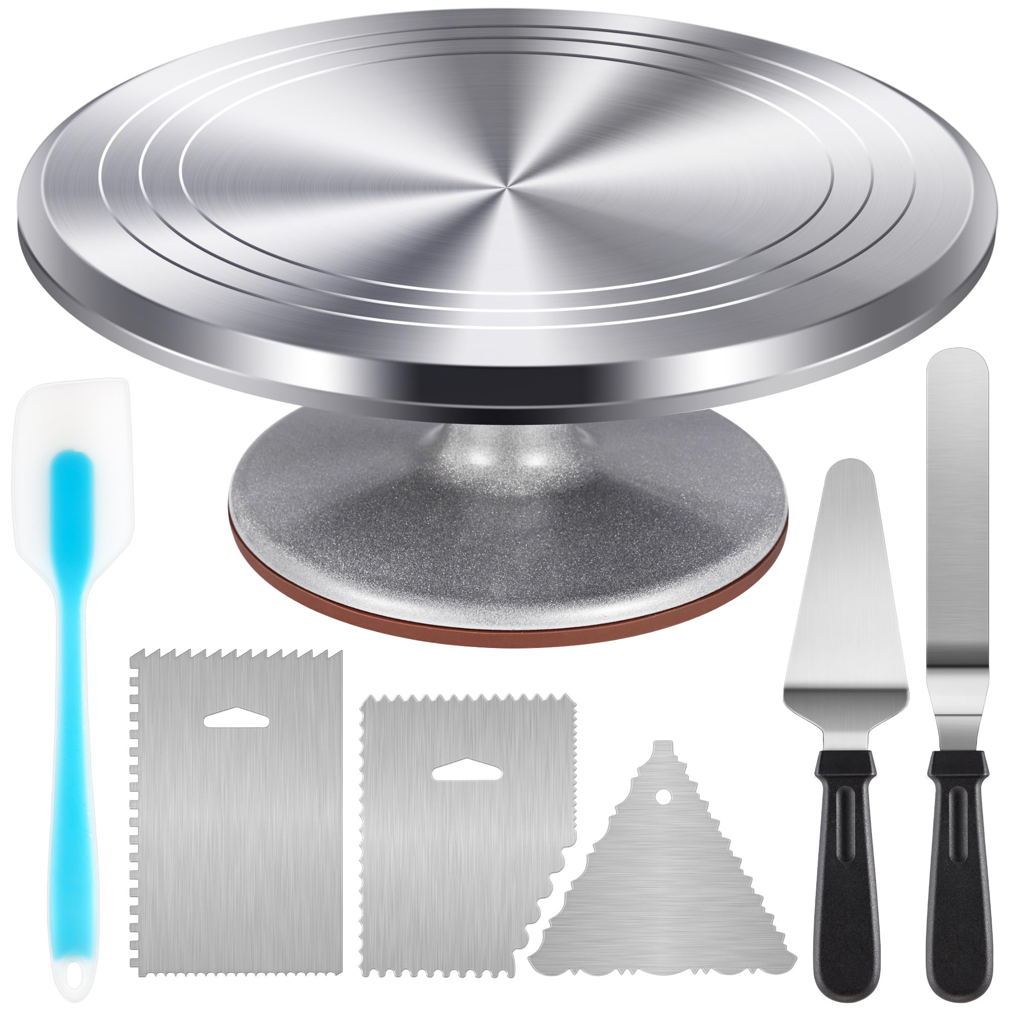 Kootek Aluminium Cake Turntable Set