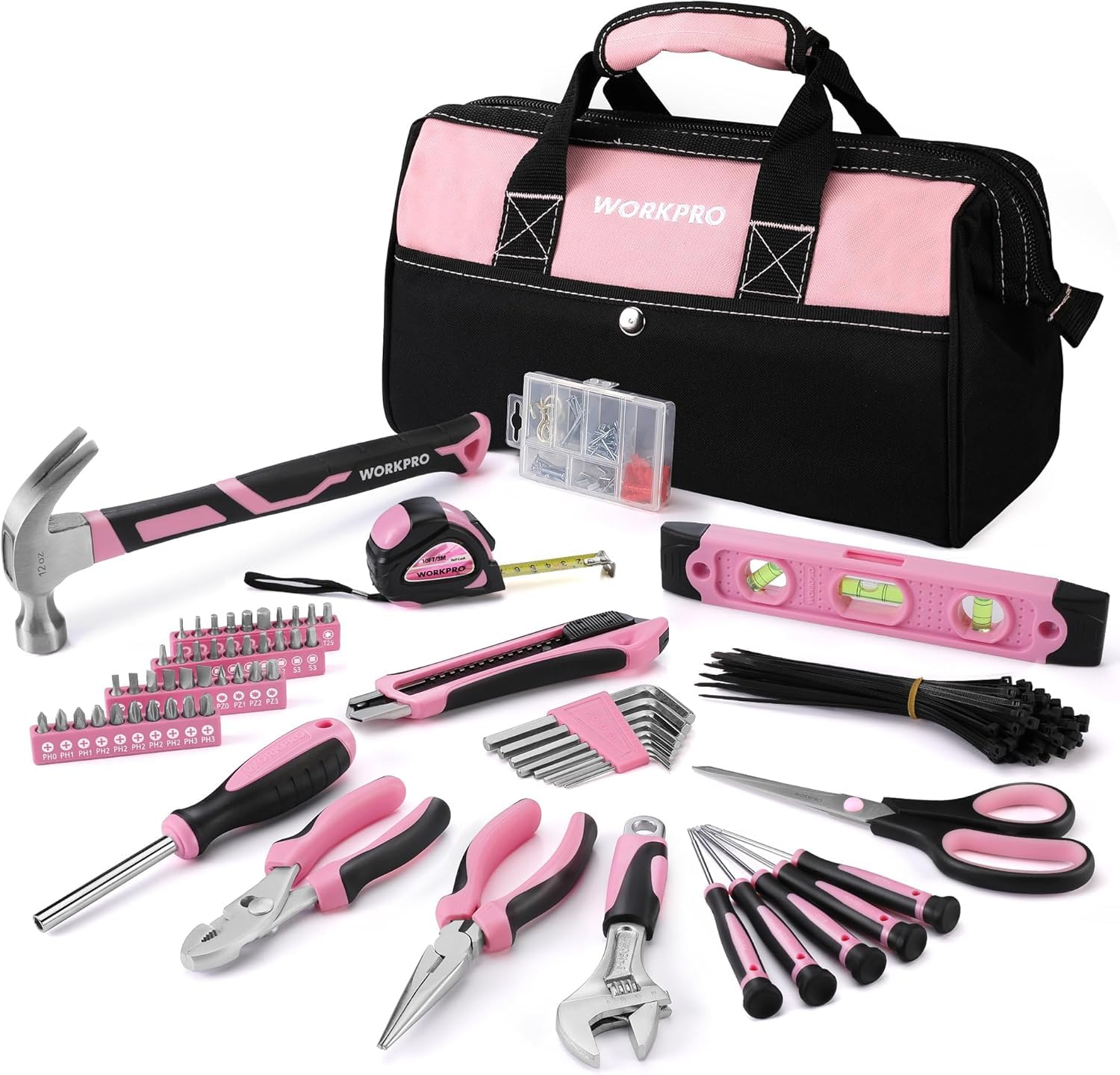 WORKPRO 263-Piece Pink Tool Kit