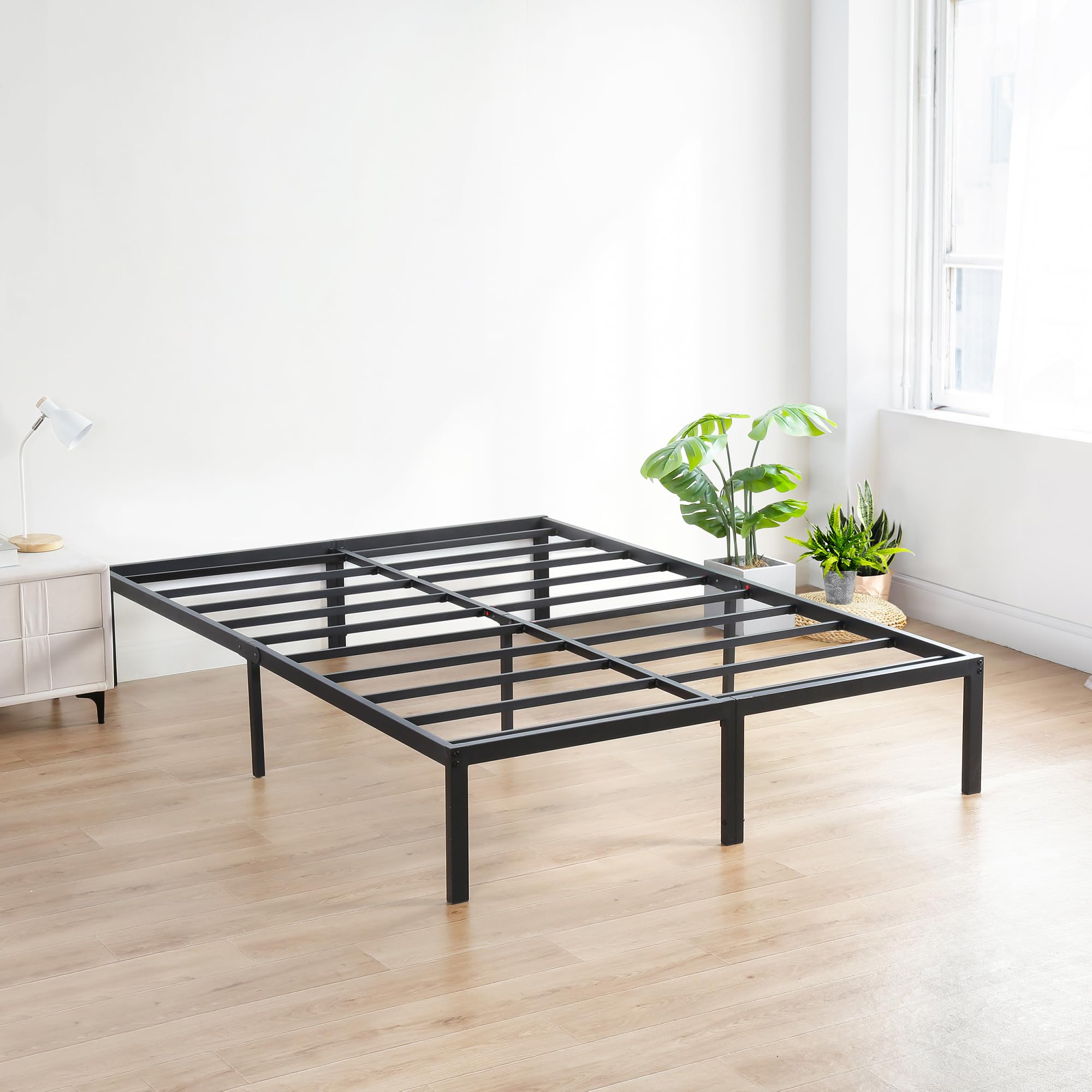 Olee Sleep 18-Inch Heavy Duty Platform Bed Frame