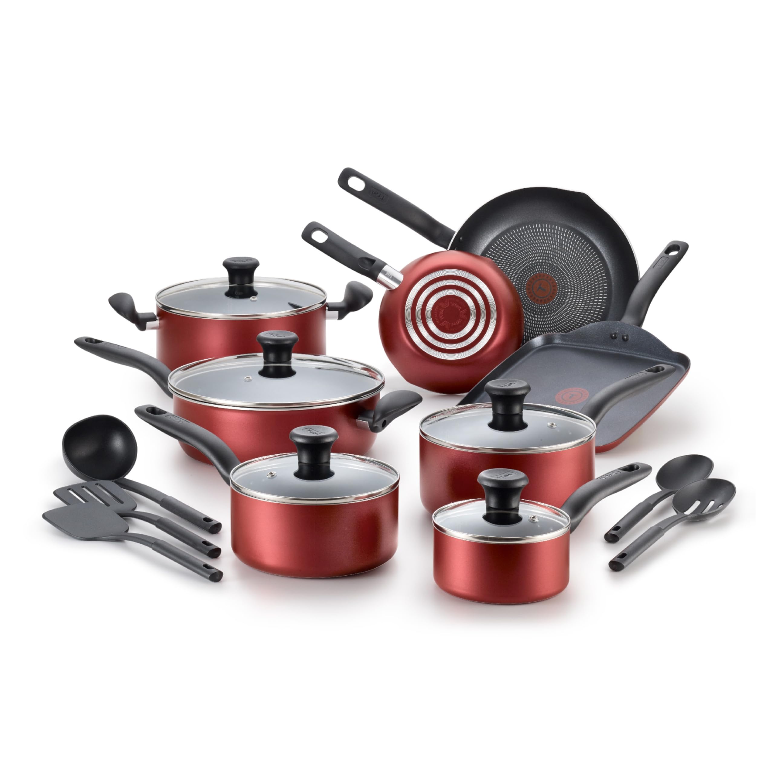T-fal Initiatives 18-Piece Nonstick Cookware Set