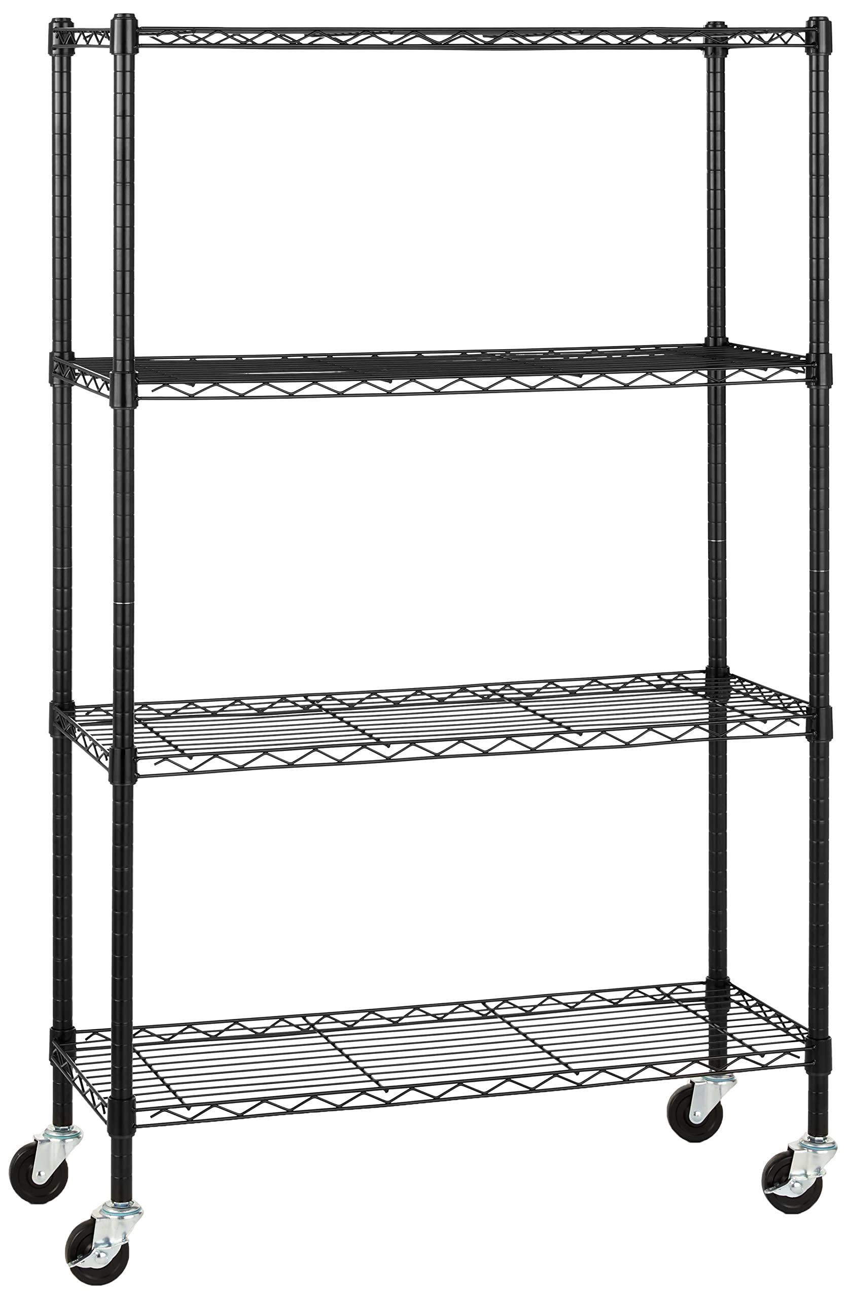 Amazon Basics 4-Shelf Wire Rack (with Casters)