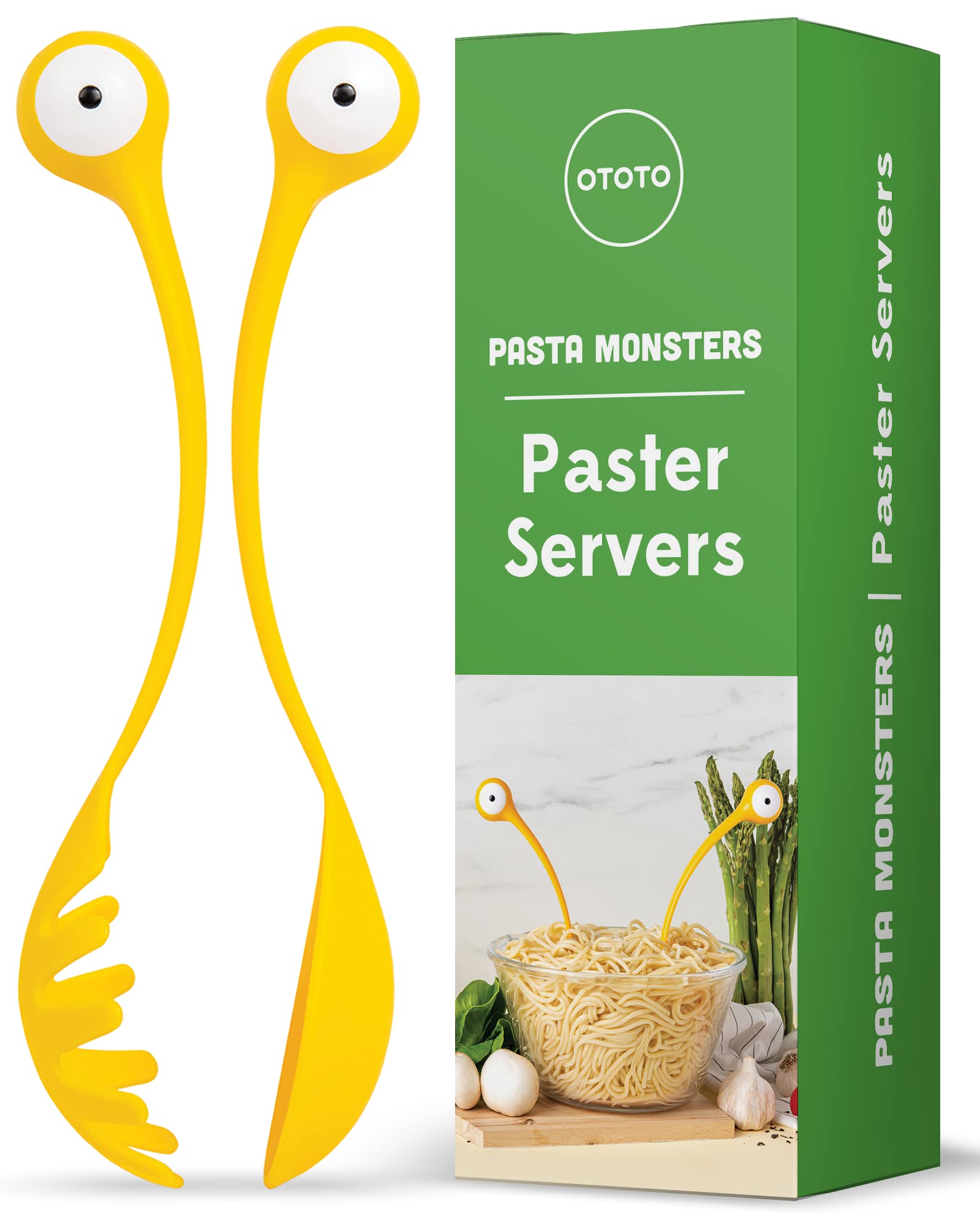 OTOTO Pasta Monsters Salad Servers
