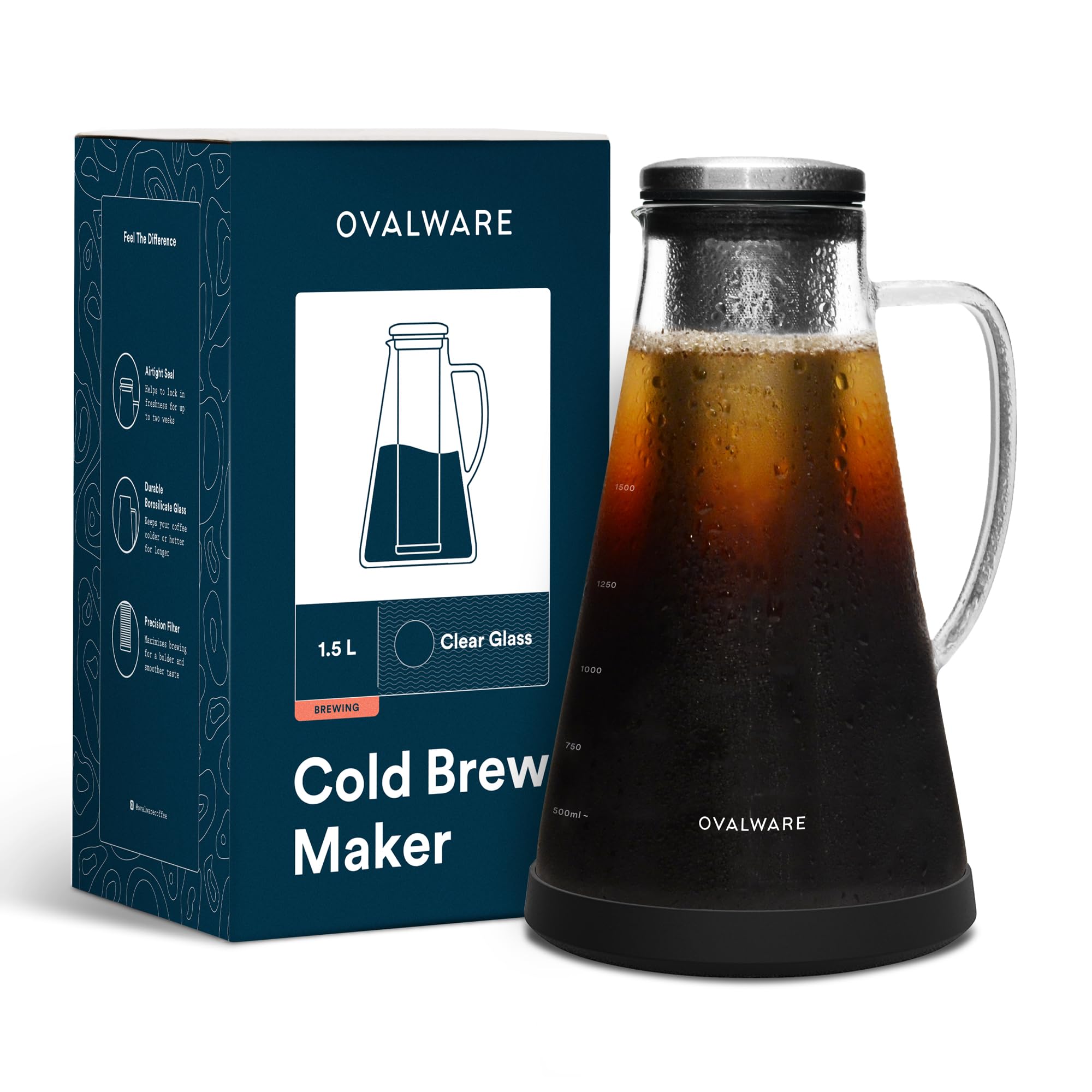 OVALWARE Airtight Cold Brew Pitcher