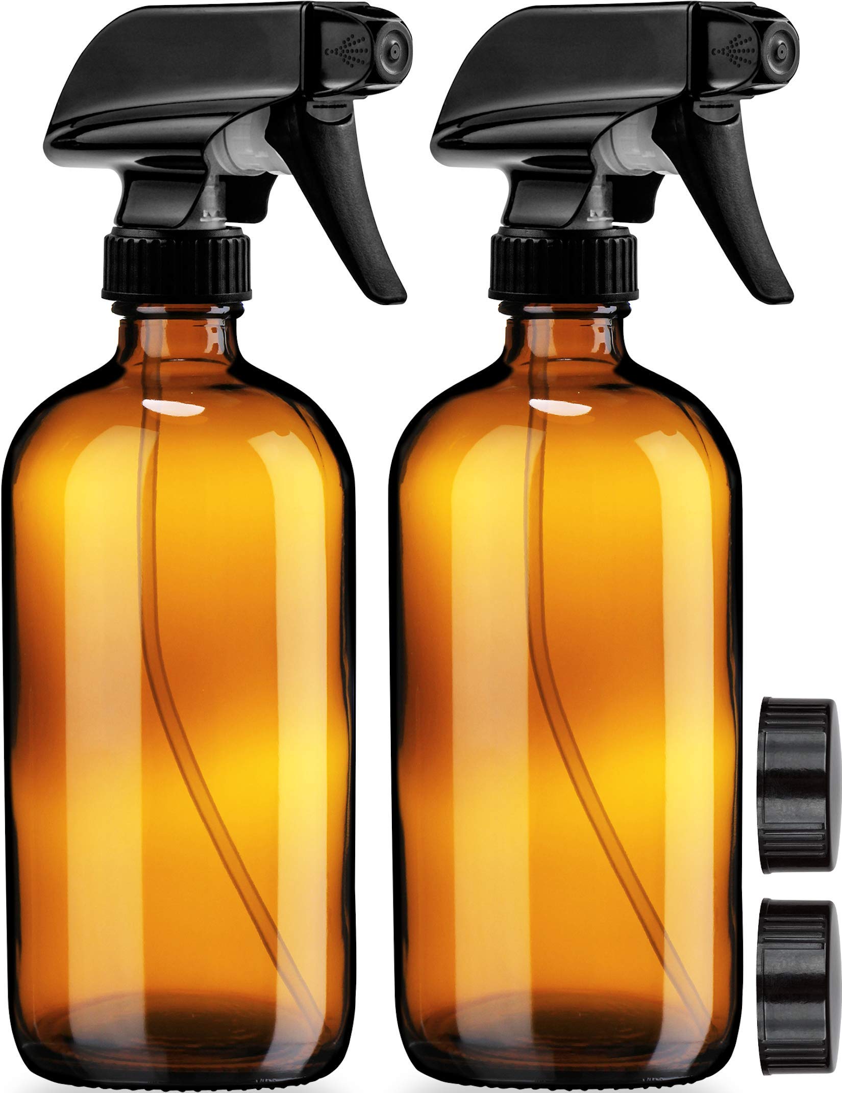 Sally's Organics Amber Glass Spray Bottles (2-Pack)