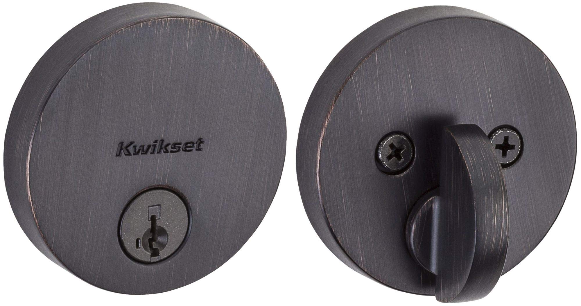 Kwikset 92580-003 Uptown Low Profile Slim Round Deadbolt