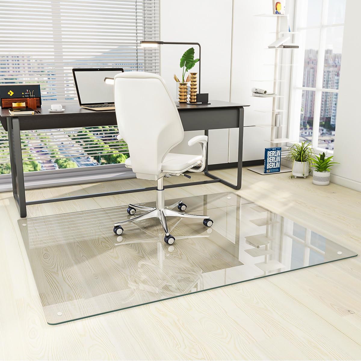 Tempered Glass Chair Mat (46 x 55)
