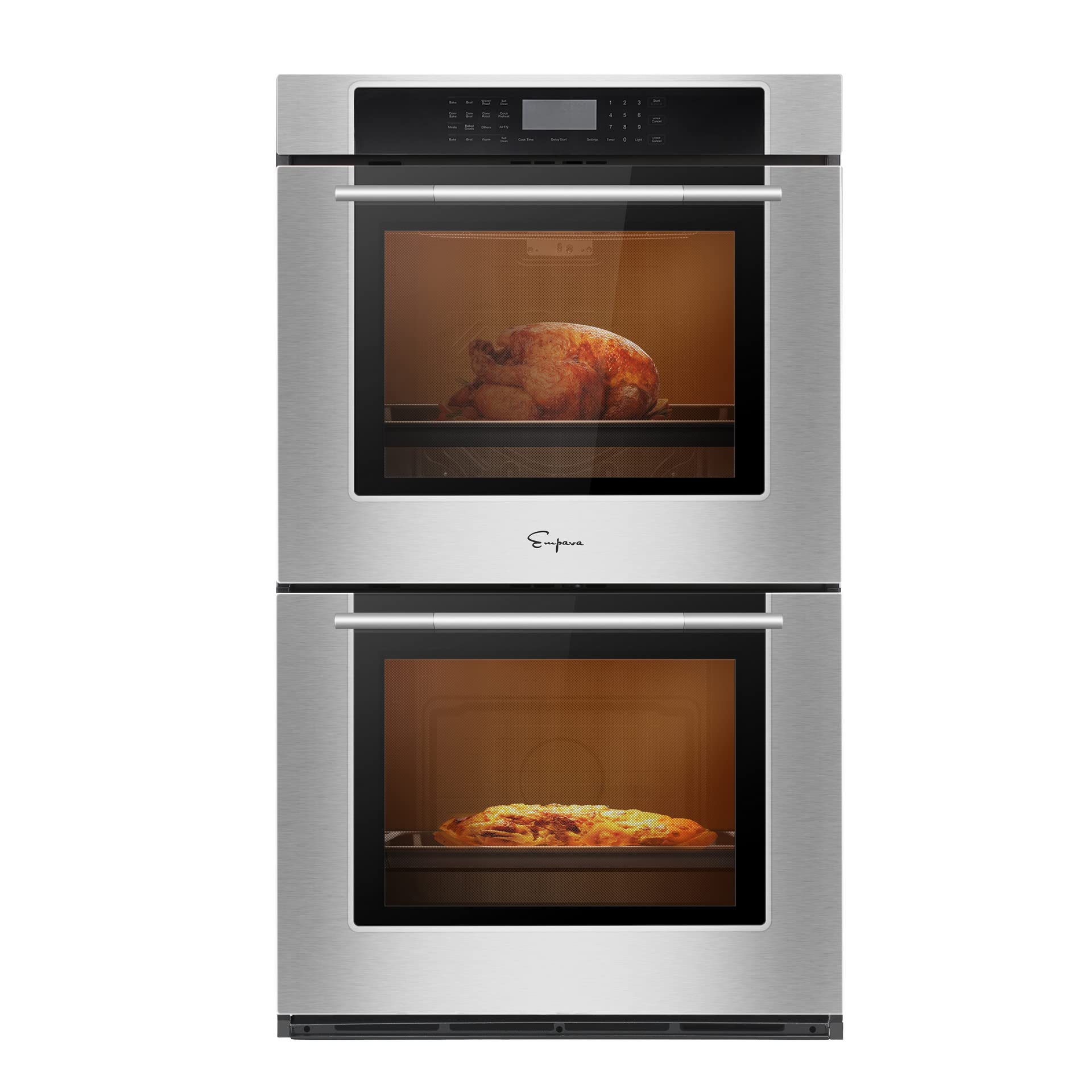 Empava 30" Double Wall Oven with Air Fry