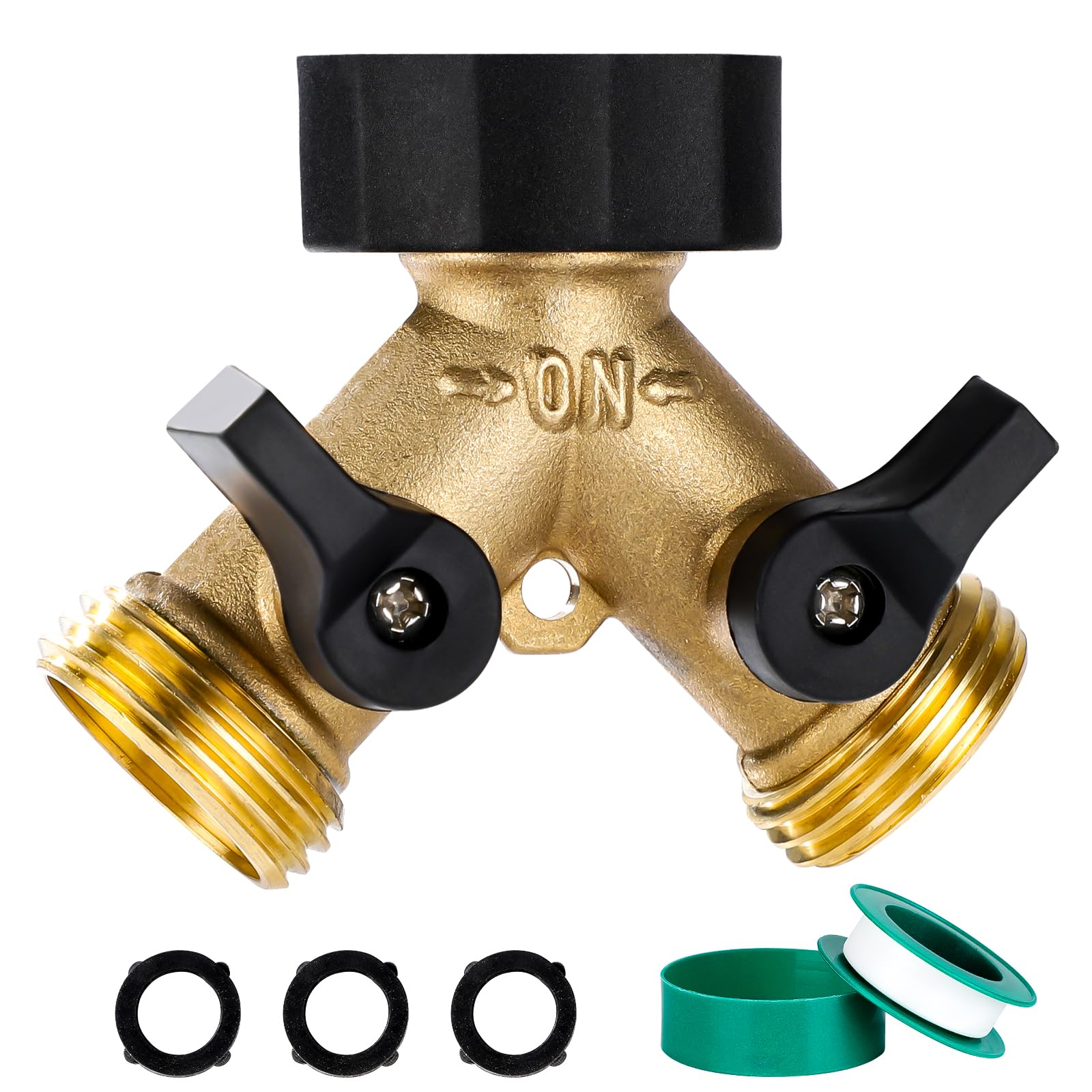 Dalmbox Brass 2-Way Hose Splitter