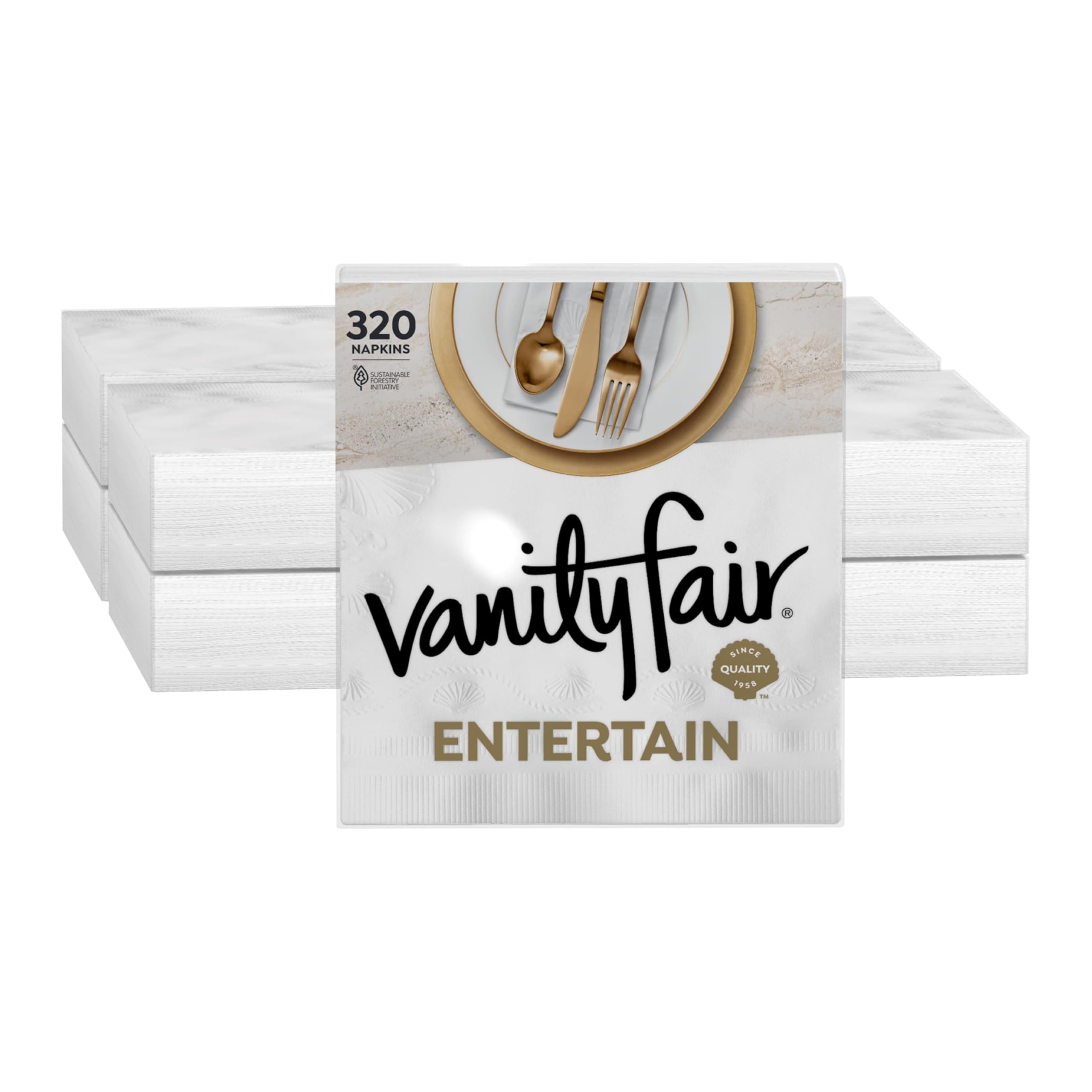Vanity Fair Entertain Paper Napkins