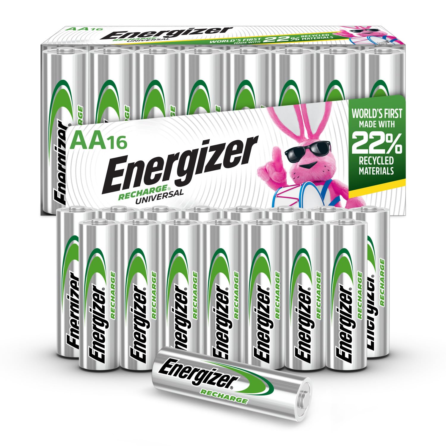 Energizer Recharge Universal AA (16 Pack) — large supply for many devices