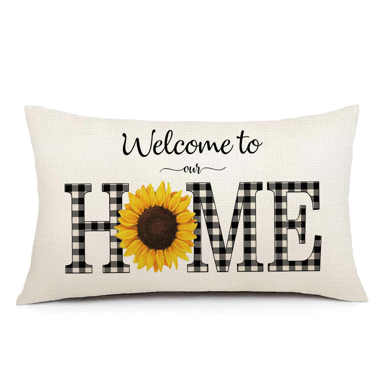 GTEXT Sunflower Welcome Pillow Cover