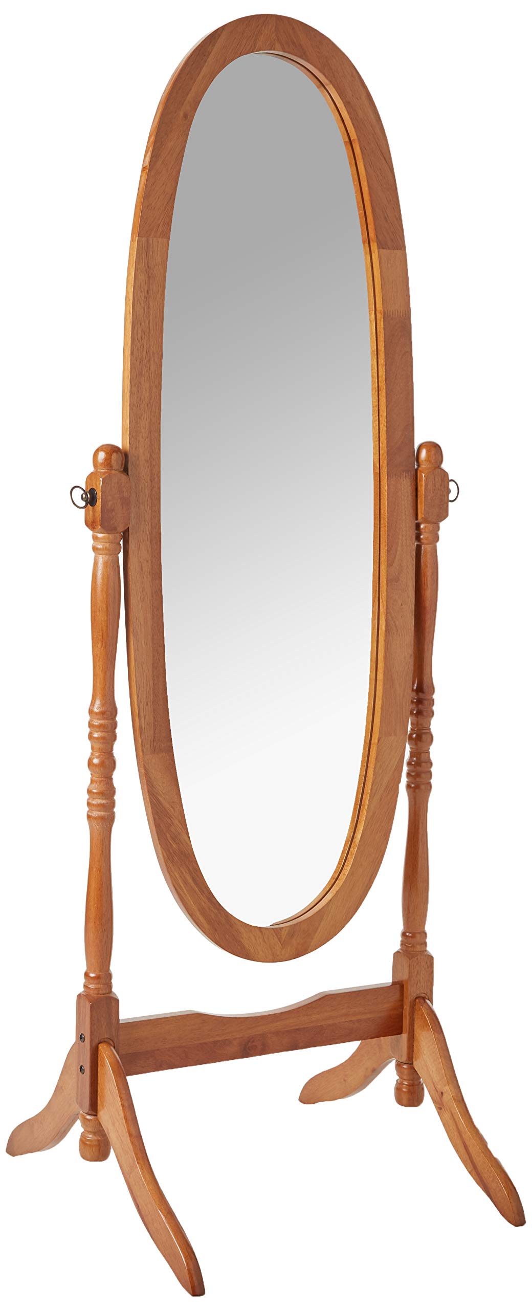Crown Mark Oak Cheval Mirror
