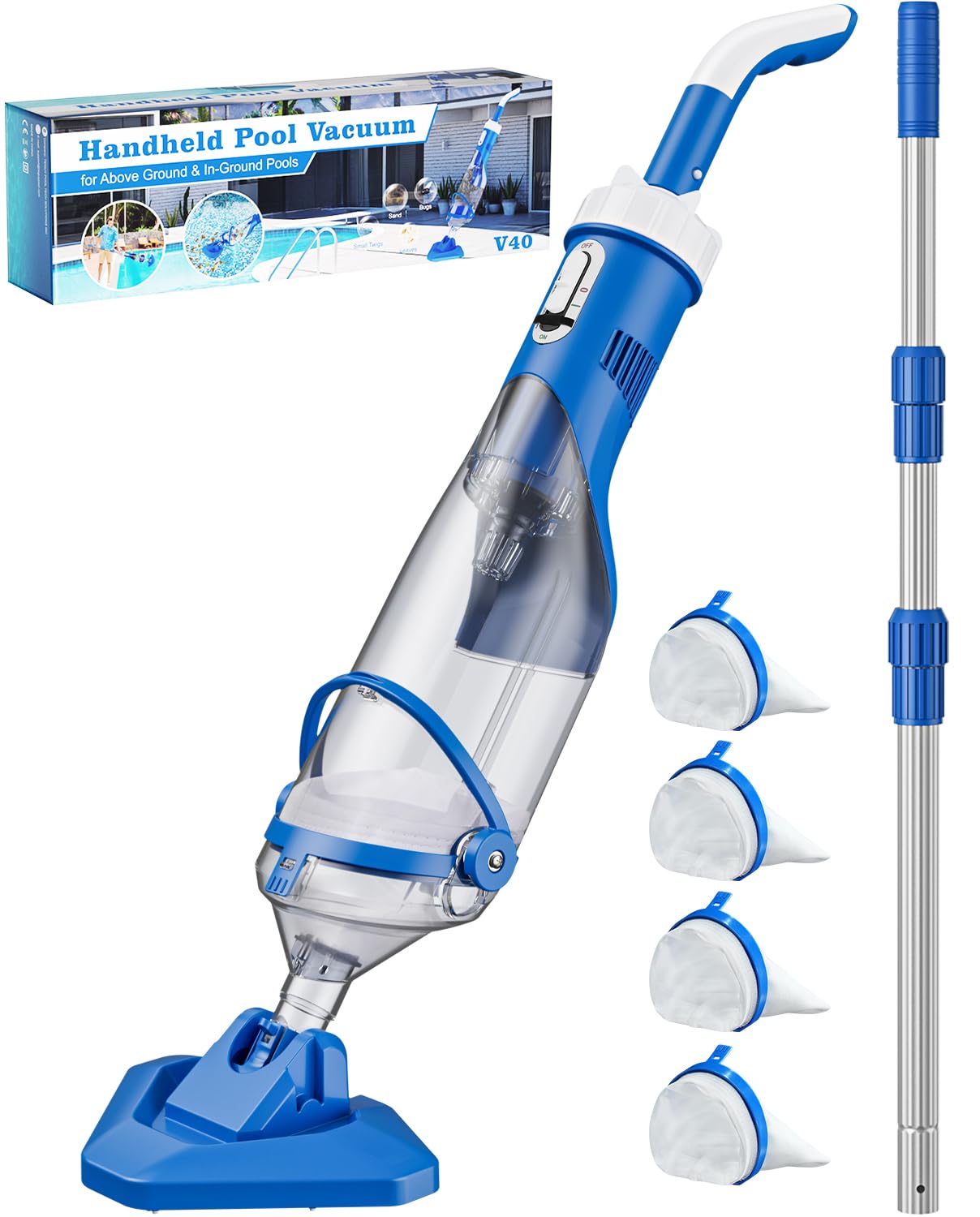 Teguy V40 Plus Cordless Pool Vacuum