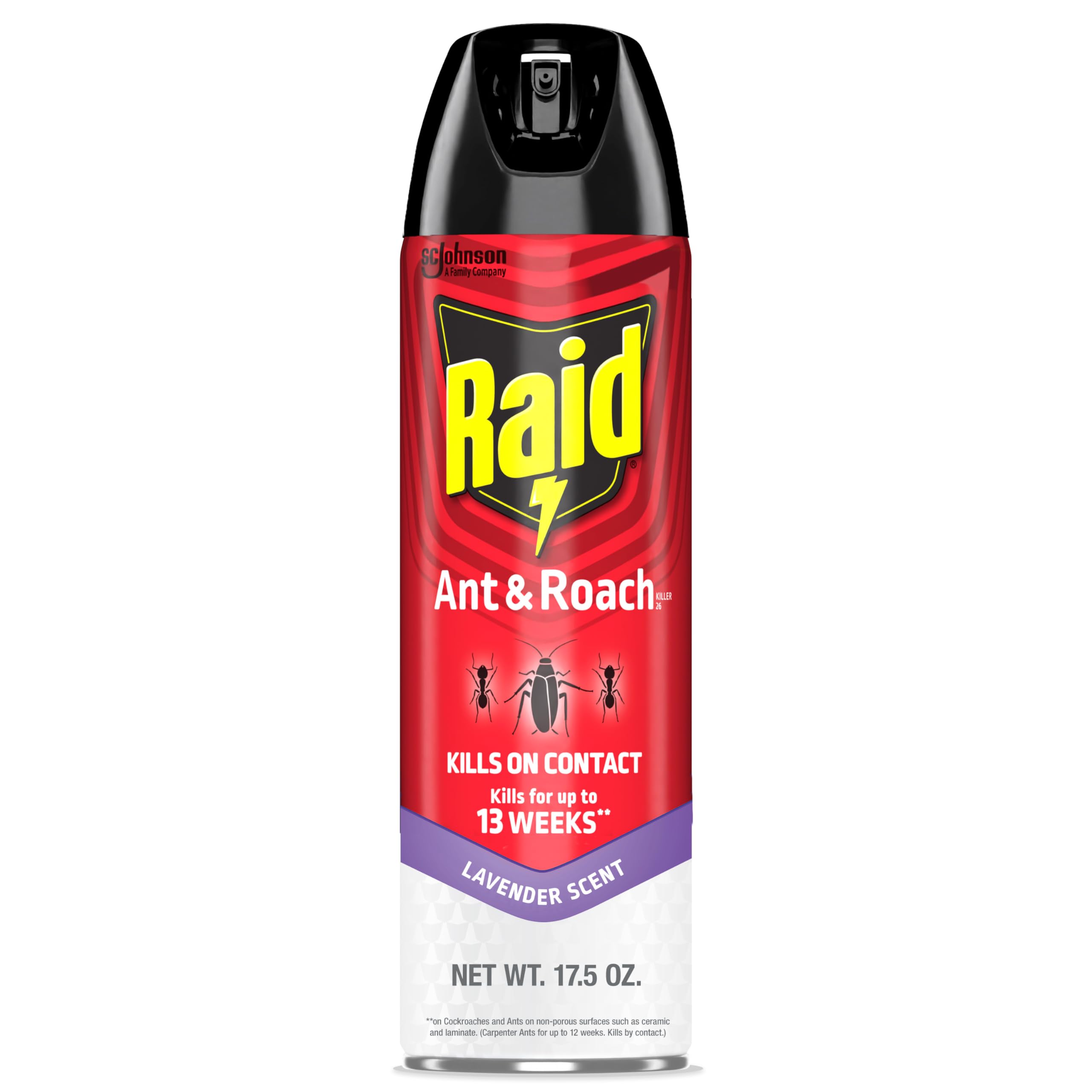Raid Ant & Roach Killer Aerosol, Lavender Scent, 17.5 Oz