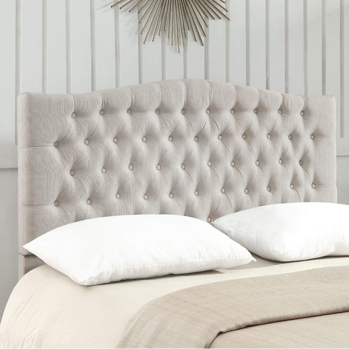 24KF Tufted Linen Headboard