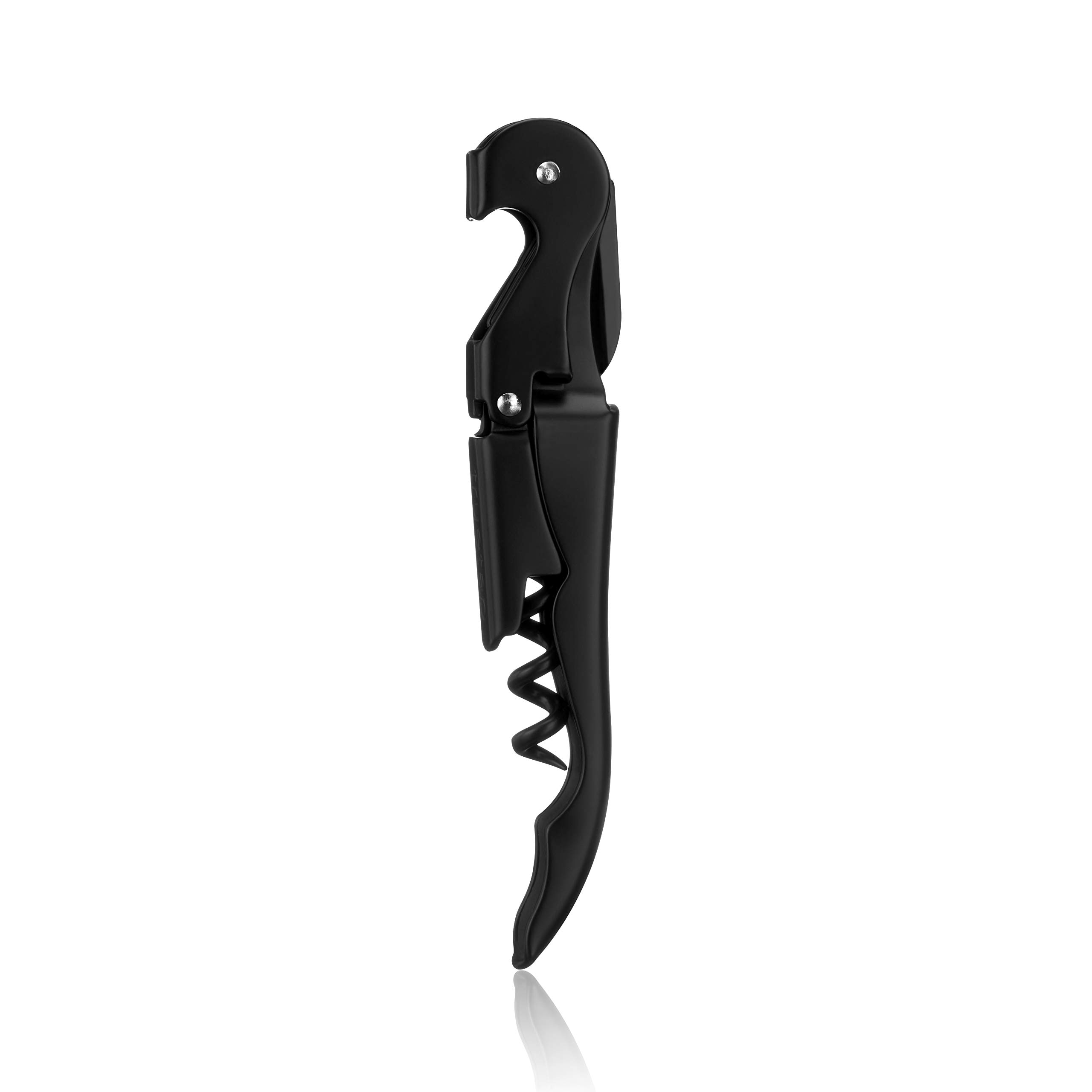 True Truetap Double-Hinged Waiter's Corkscrew (Matte Black)