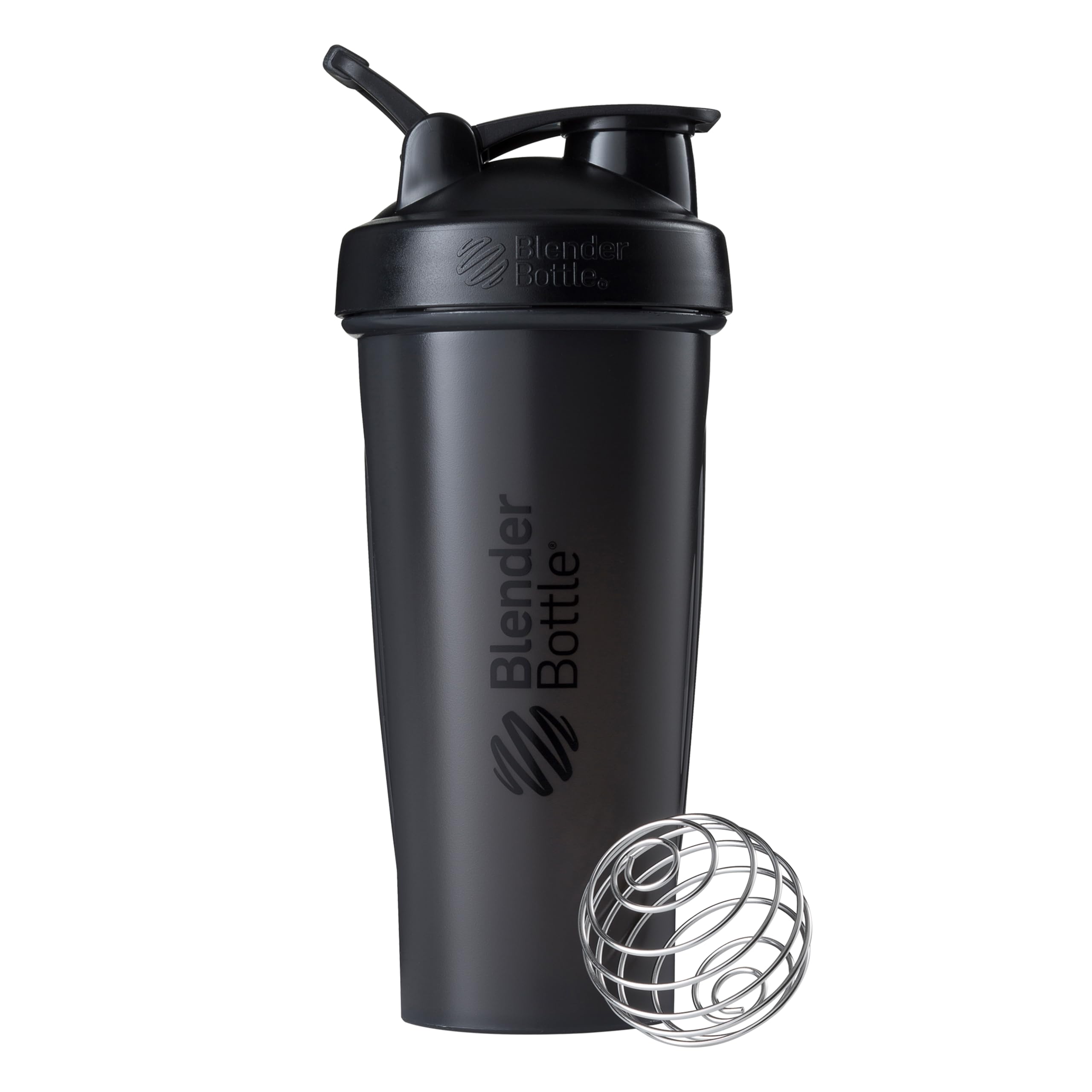 BlenderBottle Classic Shaker Bottle Perfect for Protein Shakes and Pre Workout, 28-Ounce, Black Black 28 Ounces Bottle
